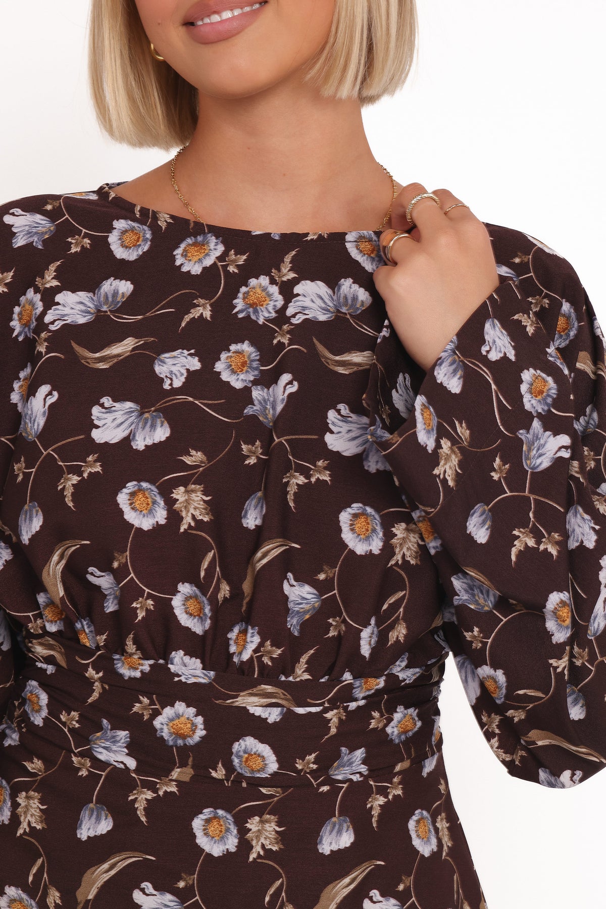 Calantha Top in Fall Floral – view 3 of 8