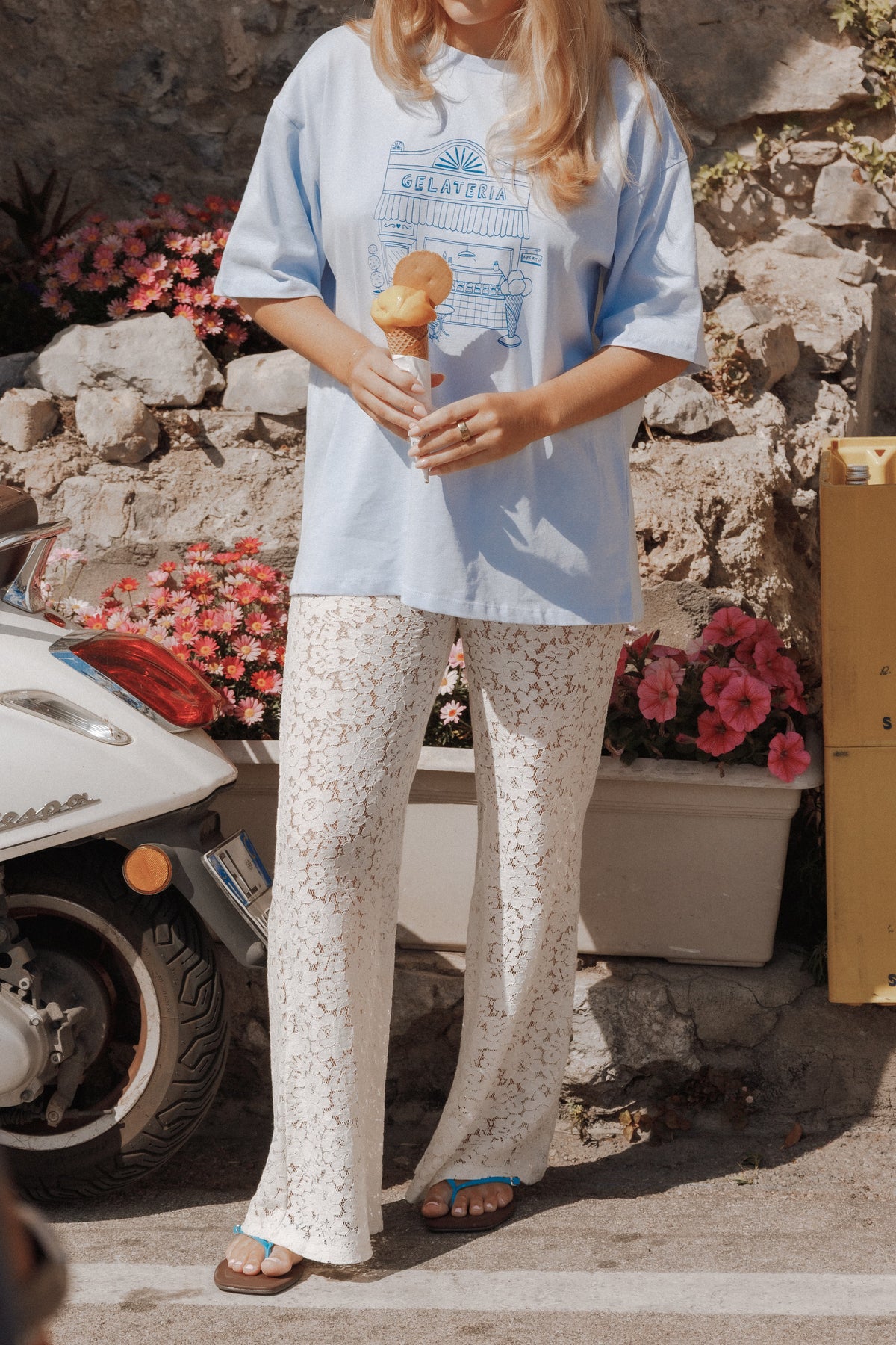 Carmen Graphic Tee in Baby Blue – view 9 of 9