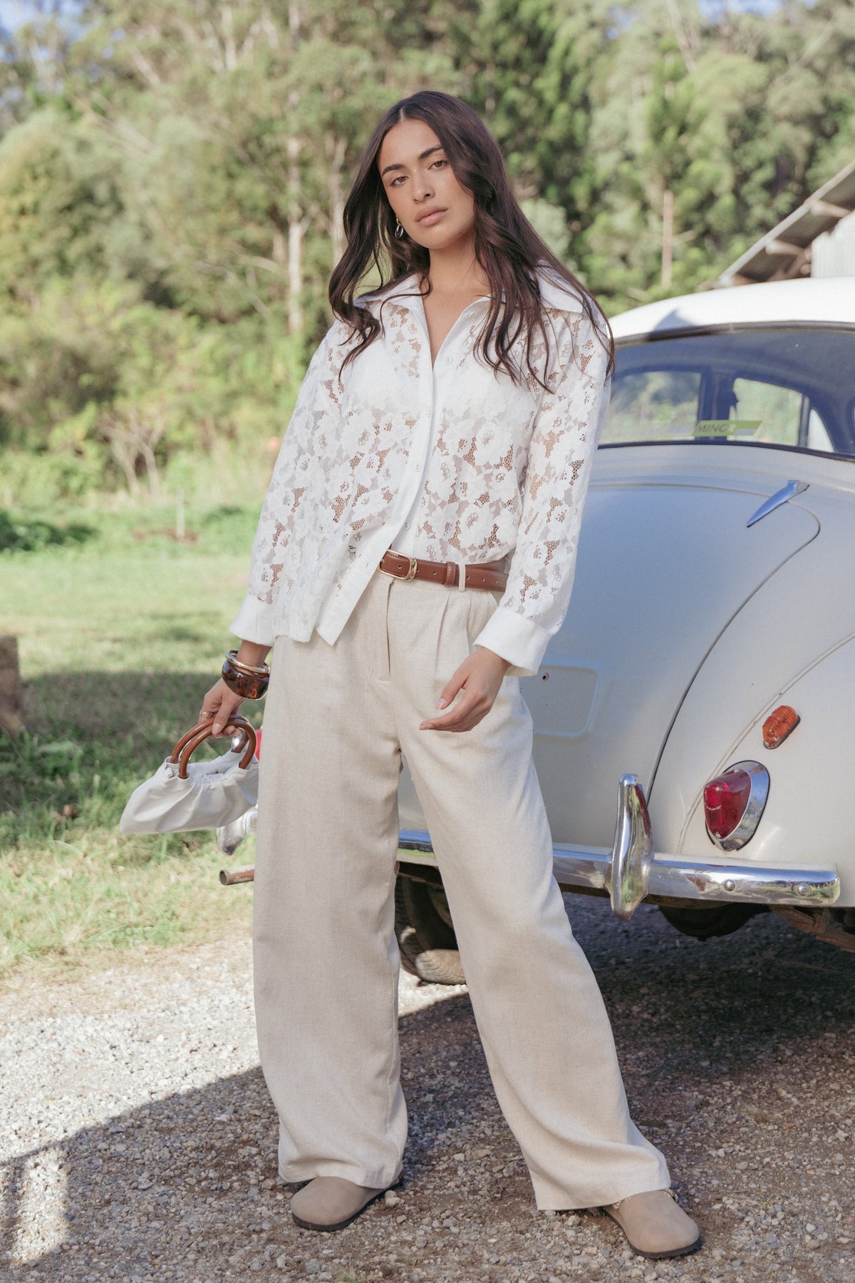 Carol Lace Shirt in White – view 8 of 8