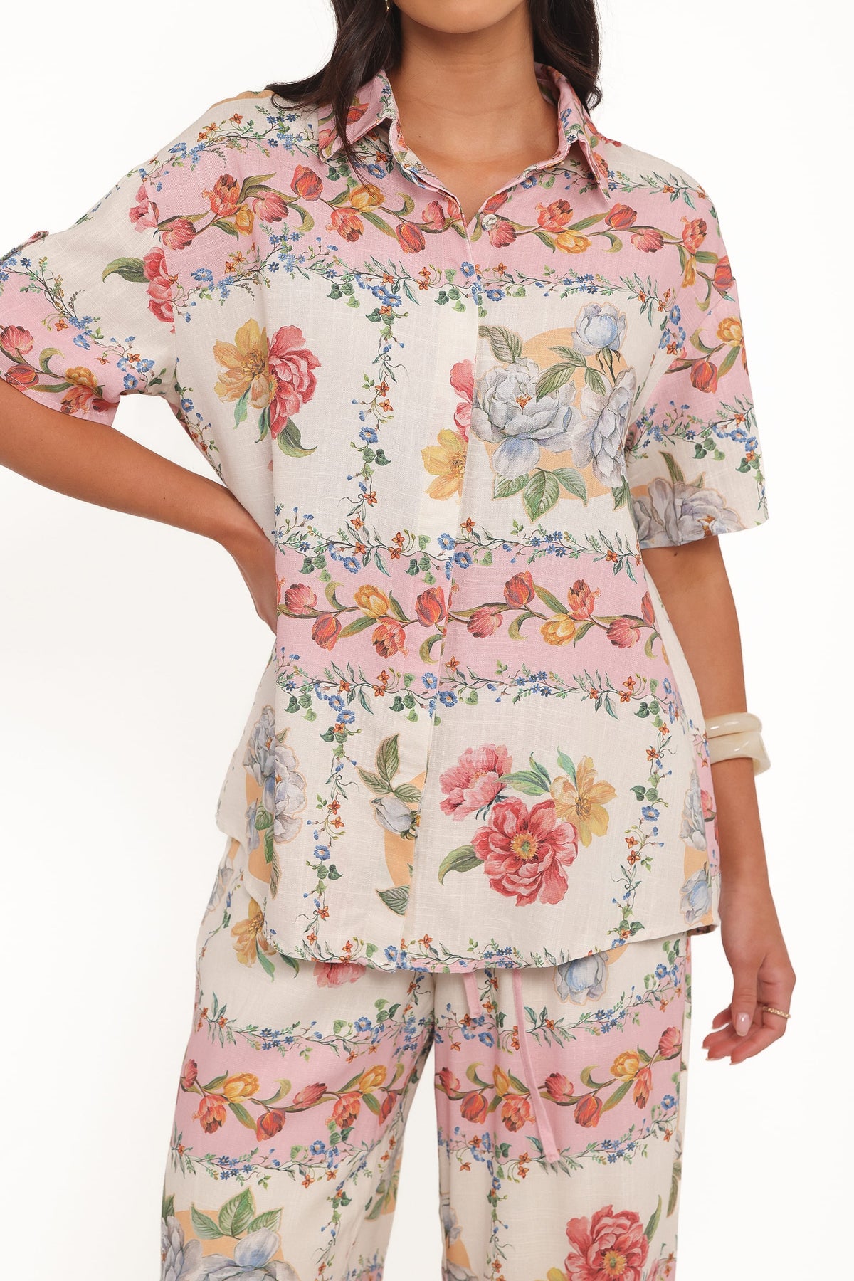 Cascais Shirt in Rose Tile – view 3 of 8