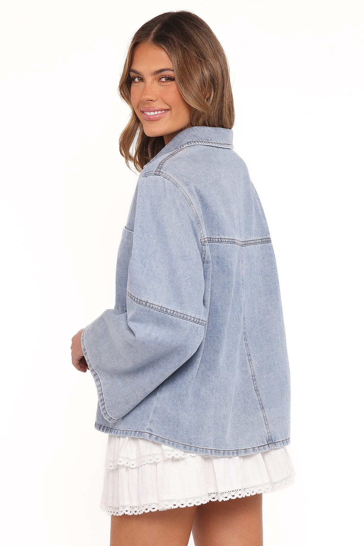 Celestia Denim Top in Light Wash – view 4 of 7