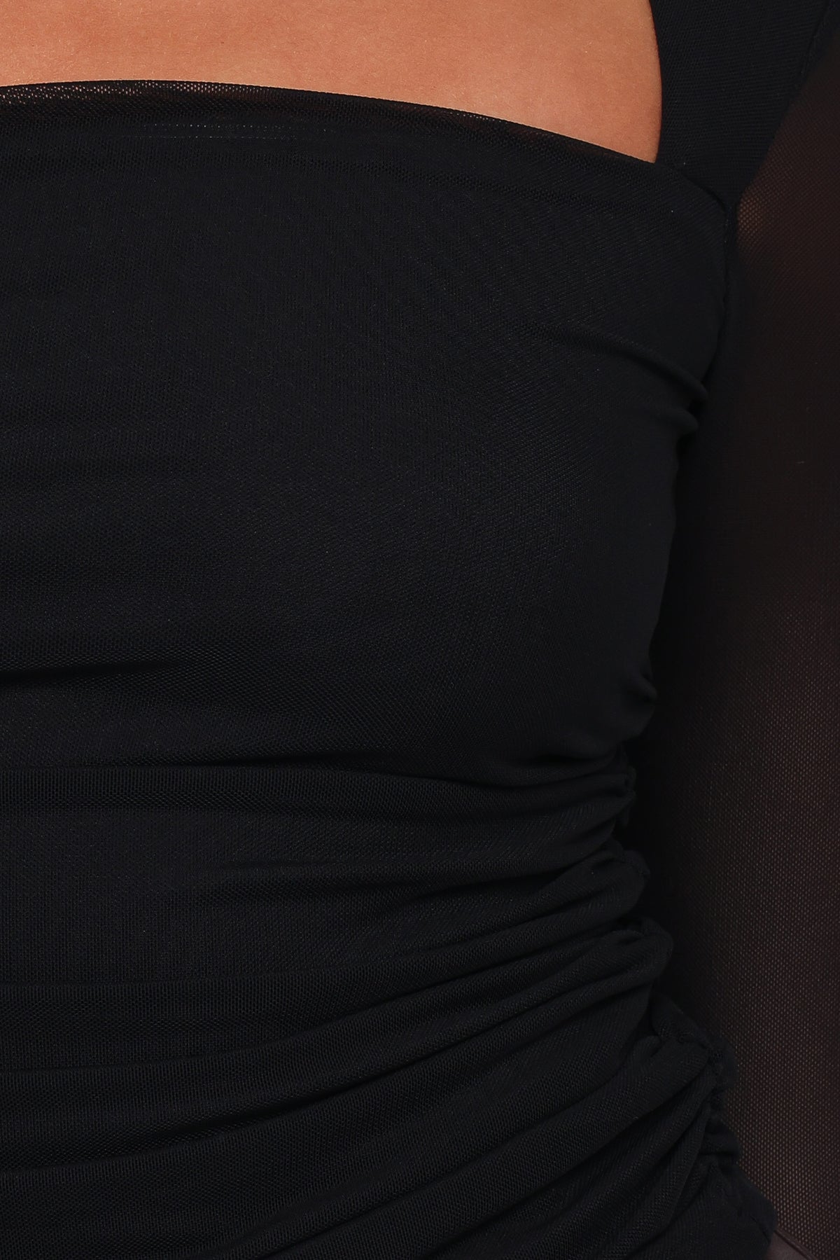 Cerys Mesh Top in Black – view 6 of 6