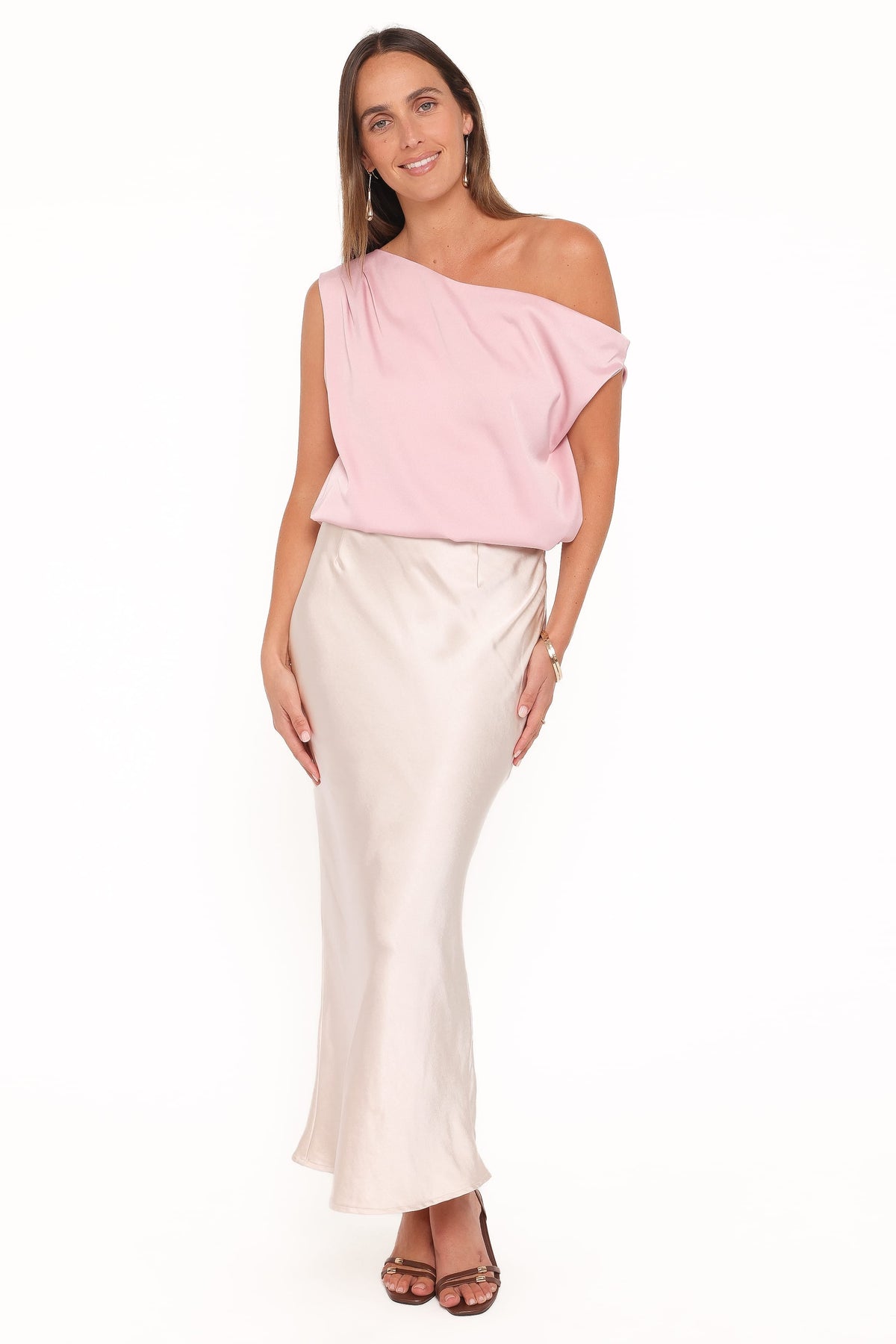 Chandler Off Shoulder Top in Pink – view 5 of 6