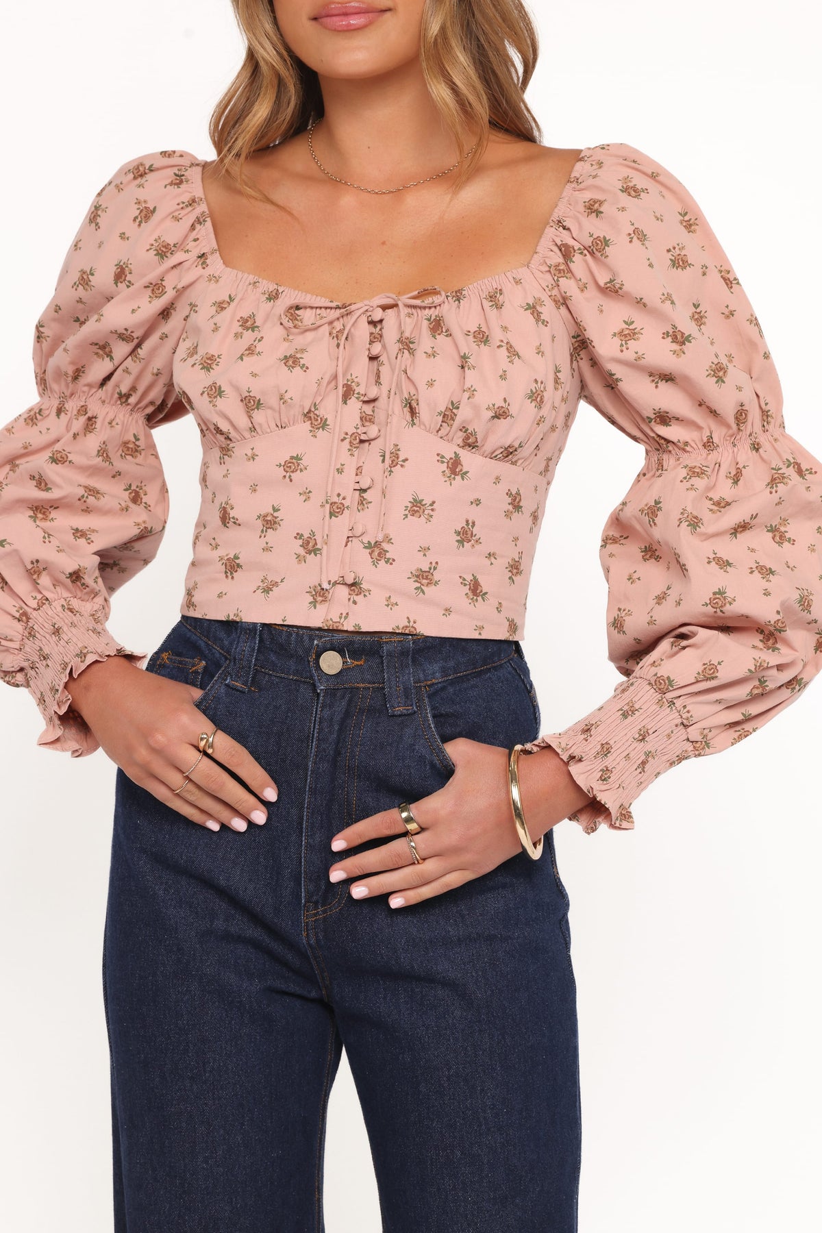 Charlene Top in Pink Floral – view 2 of 6