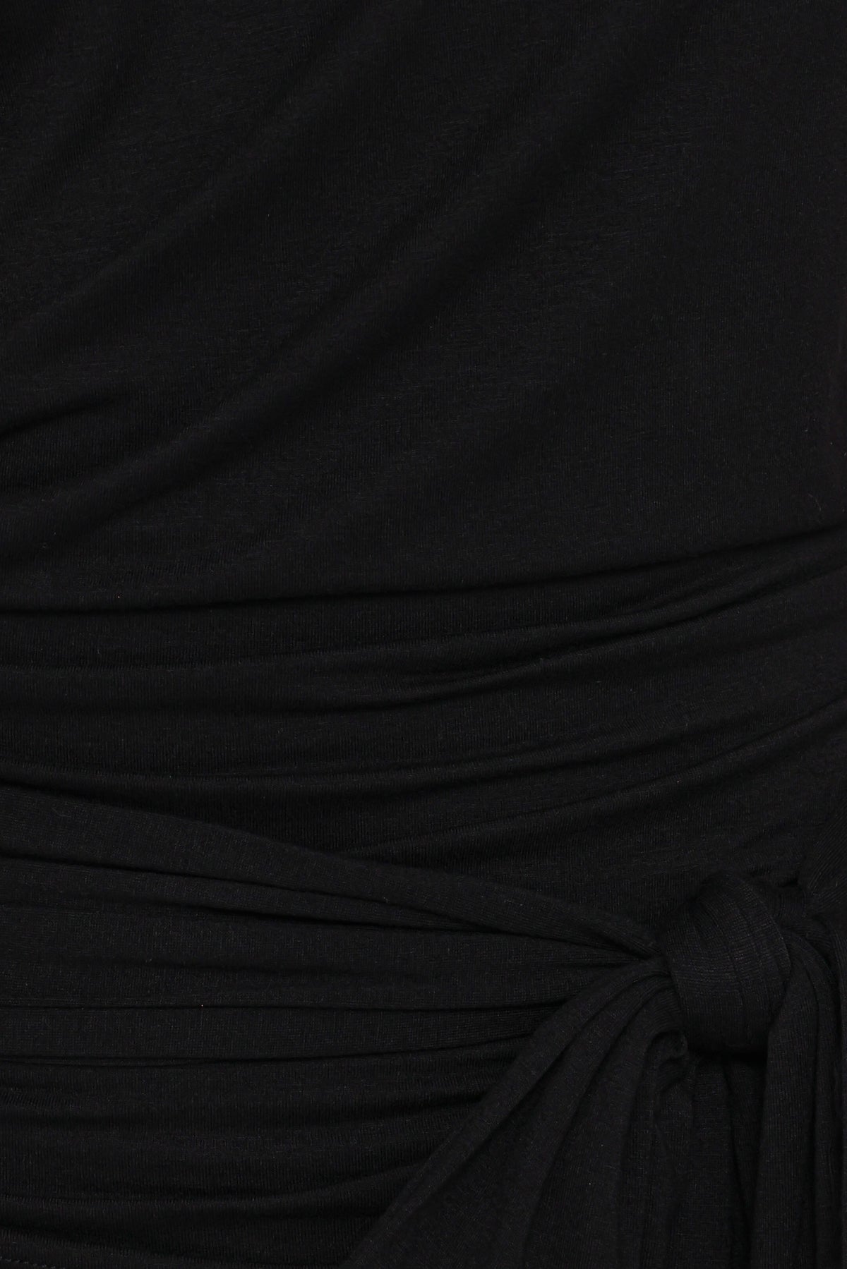 Clarke Off The Shoulder Tie Top in Black – view 7 of 8