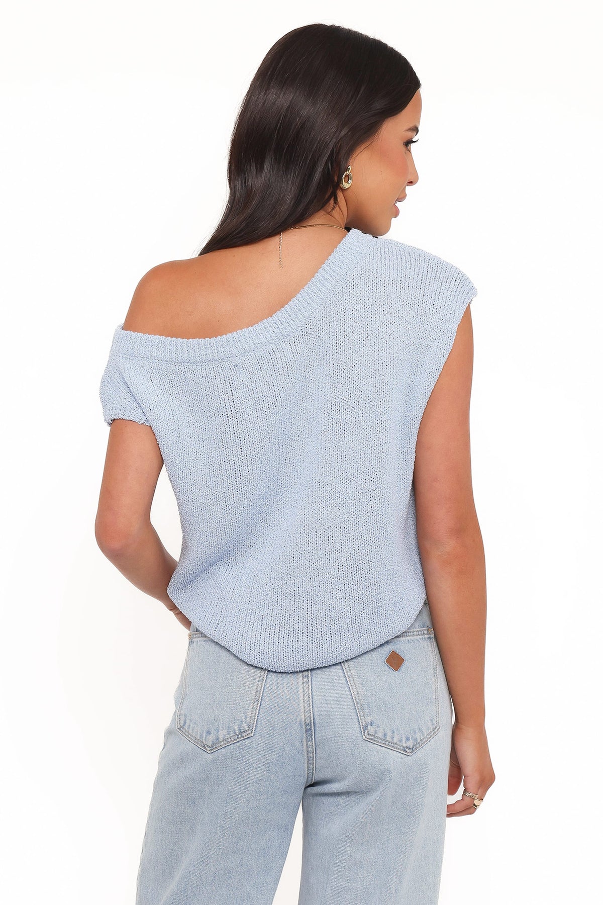 Coco Knit Top in Pale Blue – view 5 of 9