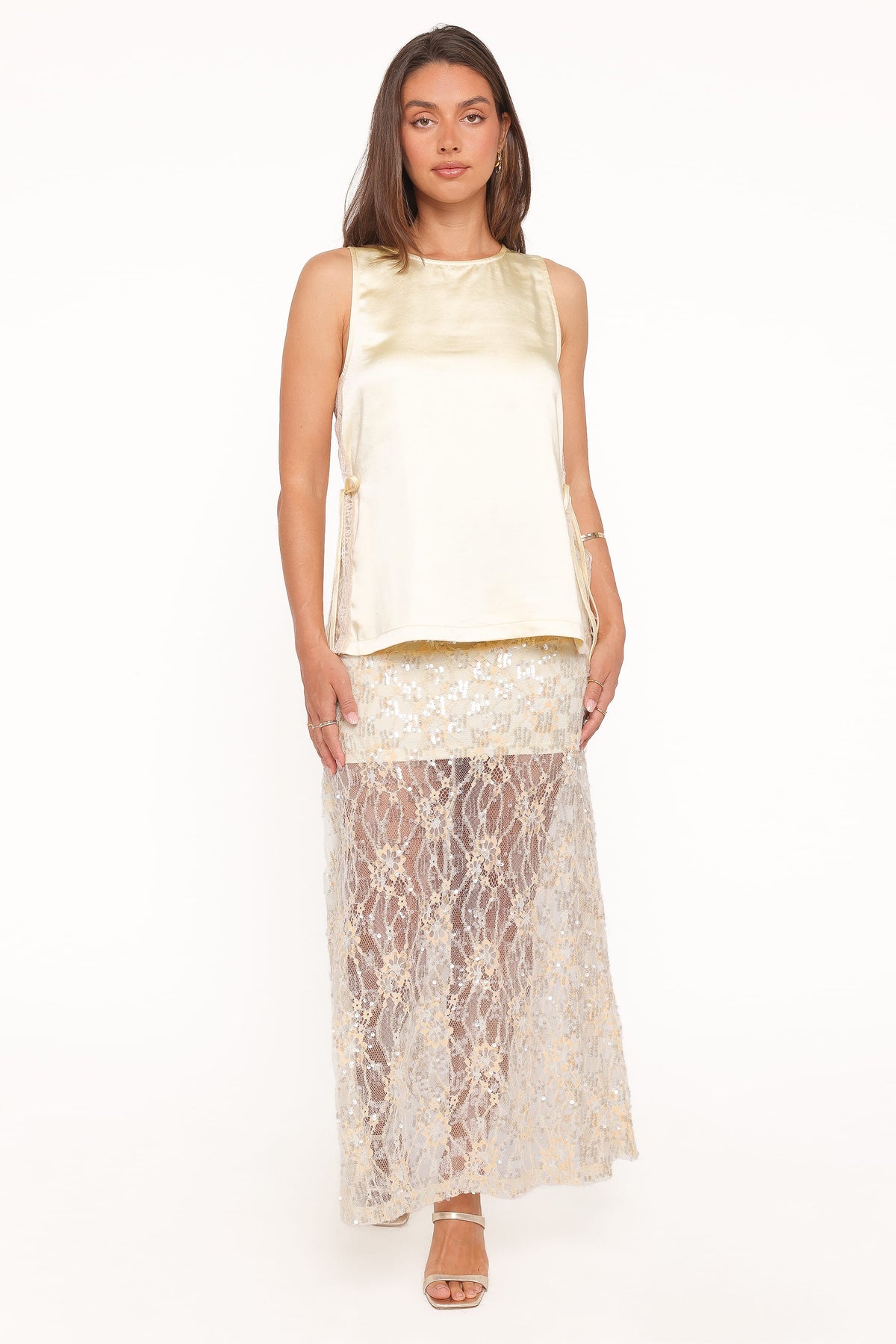 Coleman Side Slit Top in Butter Yellow – view 5 of 7