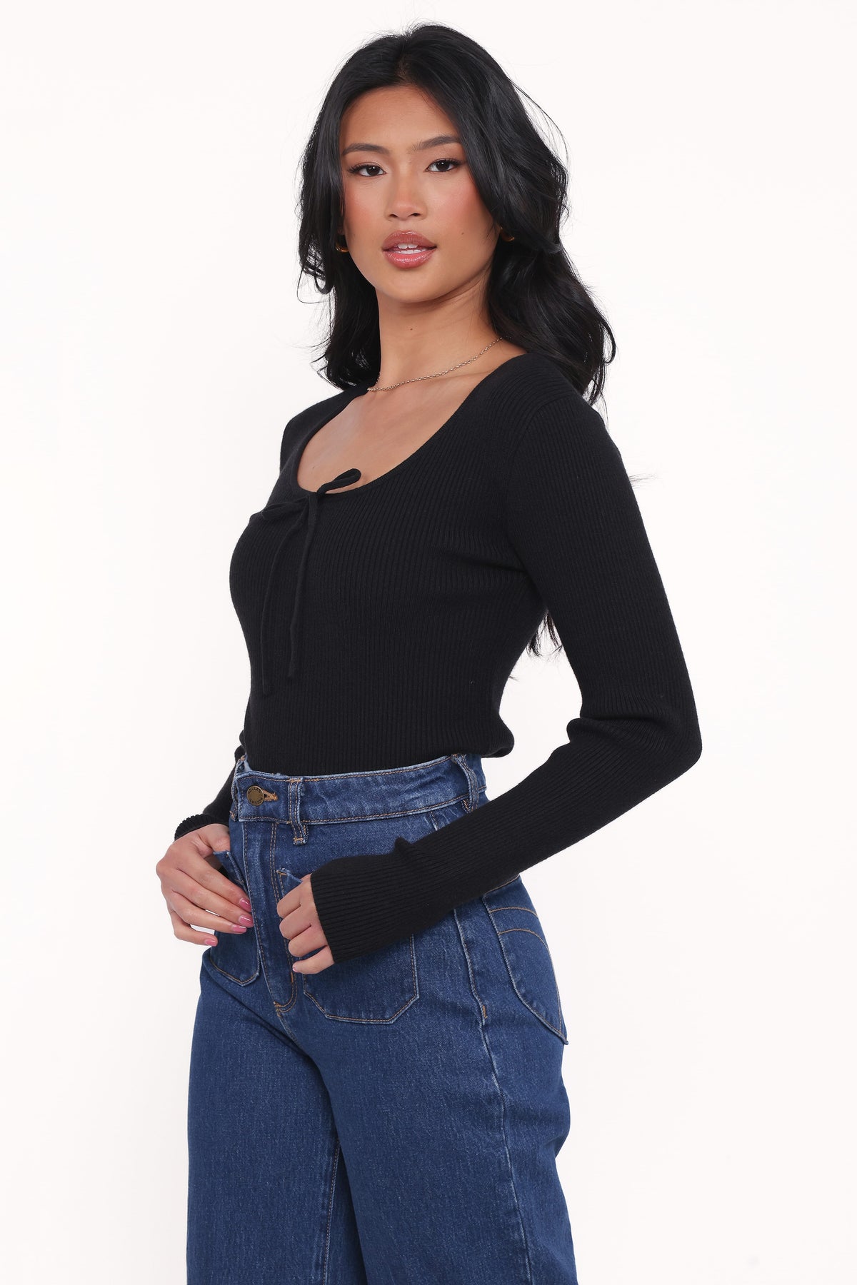Cooper Knit Top in Black – view 3 of 7