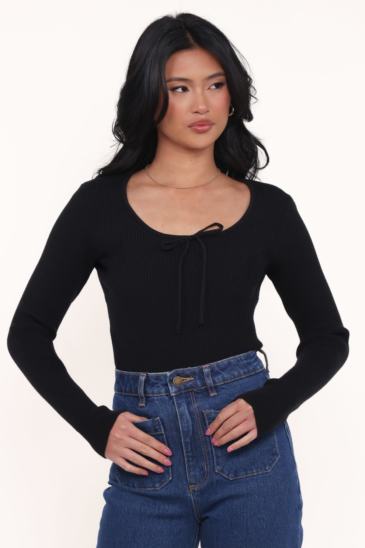 Cooper Knit Top in Black – view 1 of 7