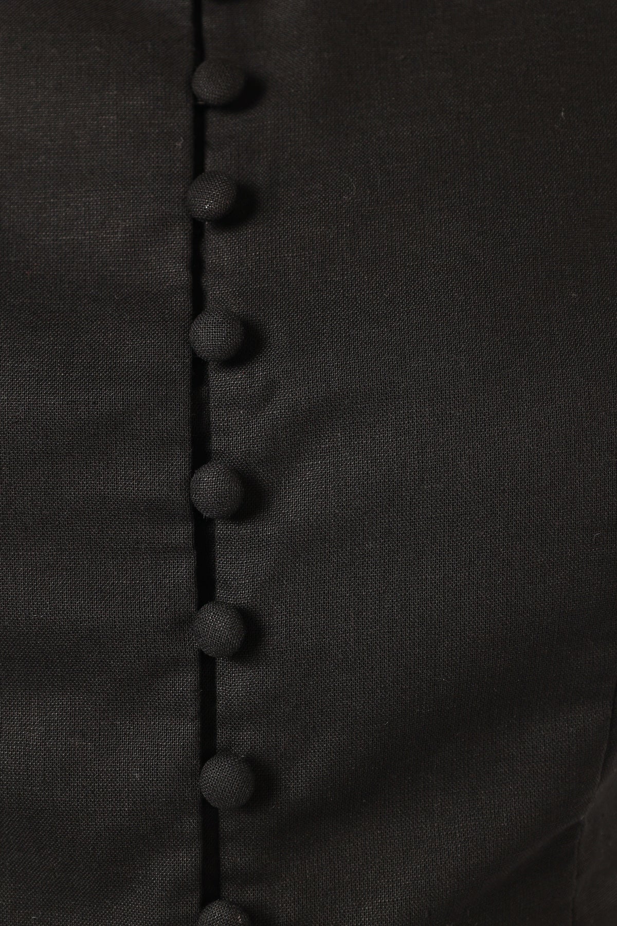 Daniella Linen Vest in Black – view 8 of 9