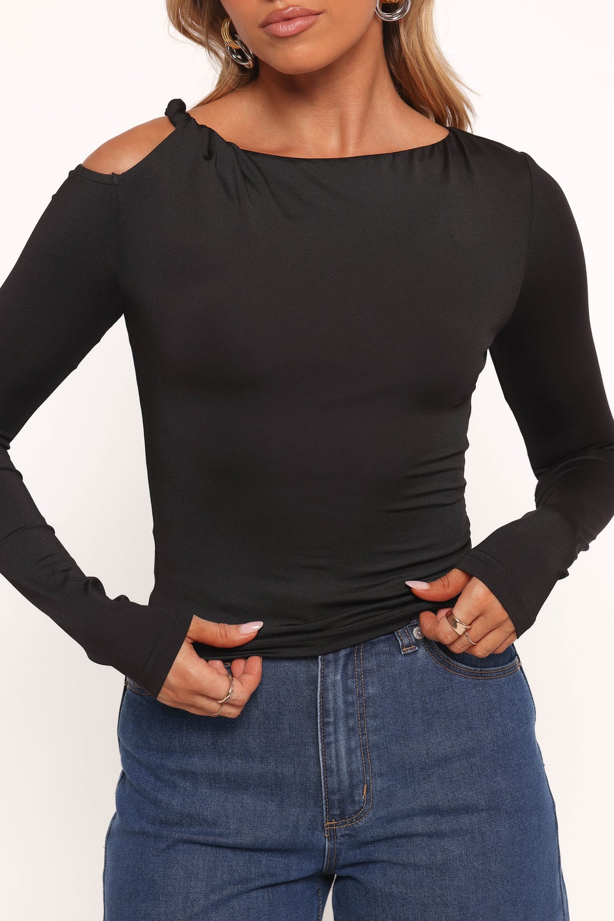 Darma Long Sleeve Top in Black – view 3 of 8