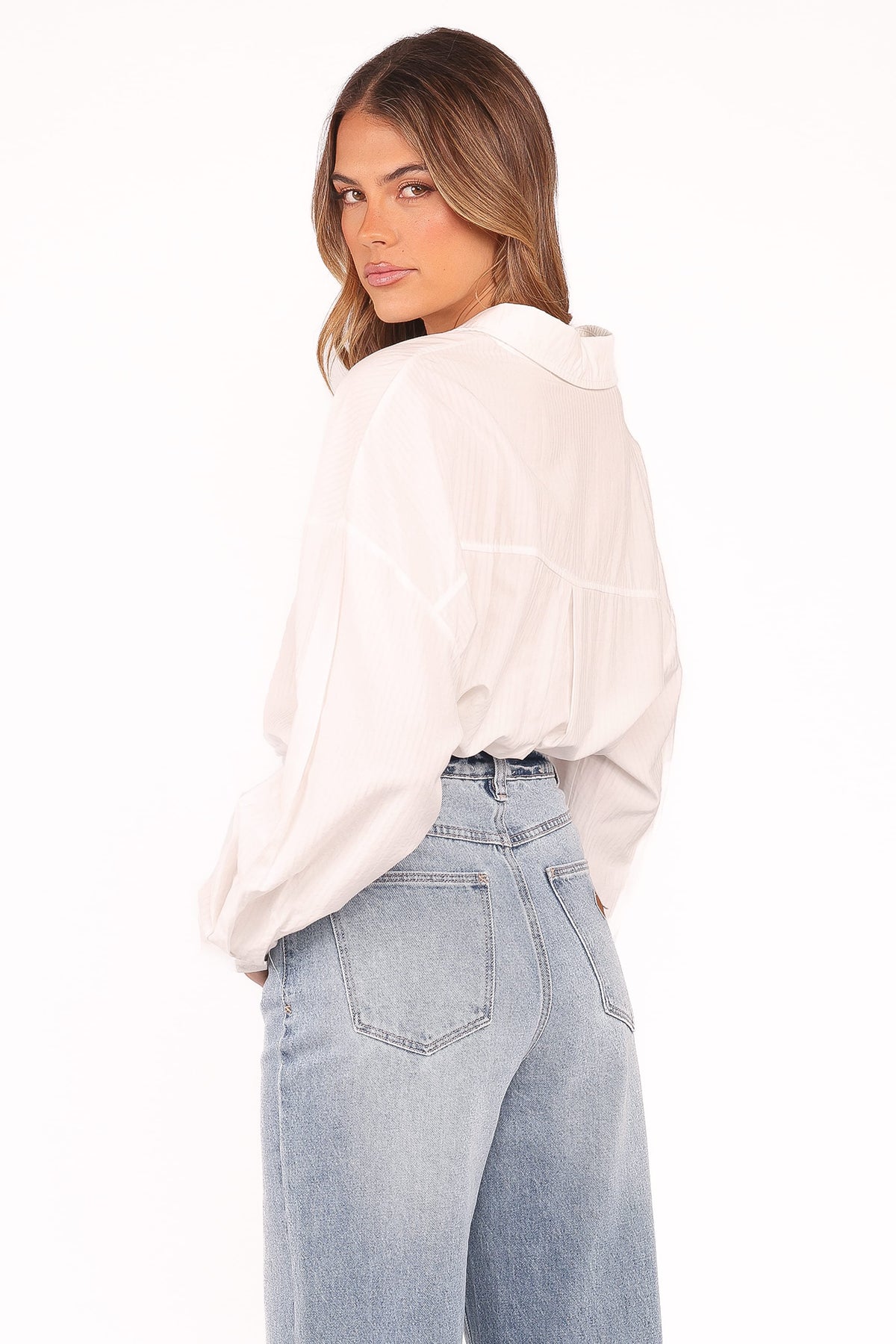 Edwards Shirt in White Stripe – view 5 of 7