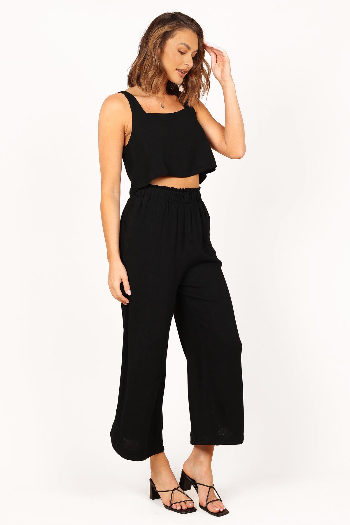 Eleanor Cropped Top in Black – view 3 of 7