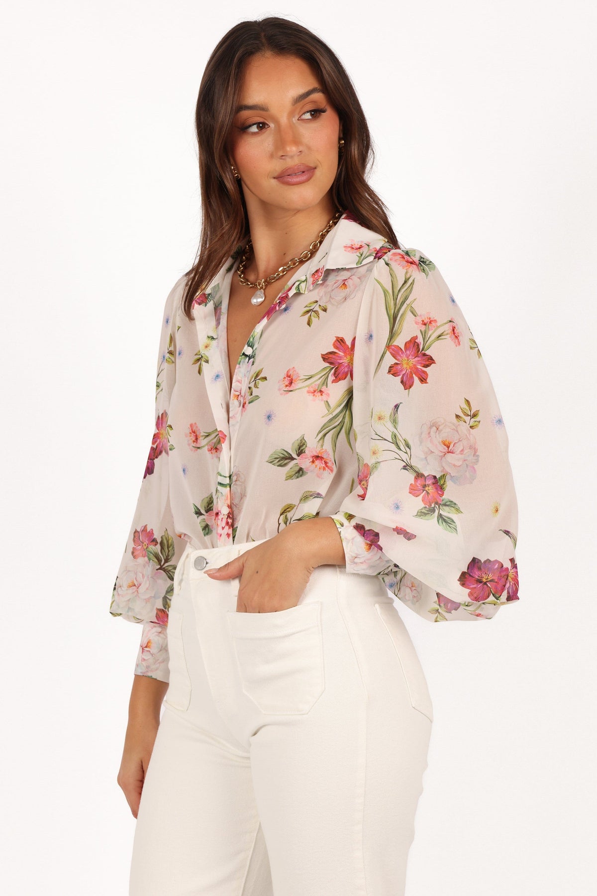 Fleetwood Blouse in Jaci White – view 4 of 8