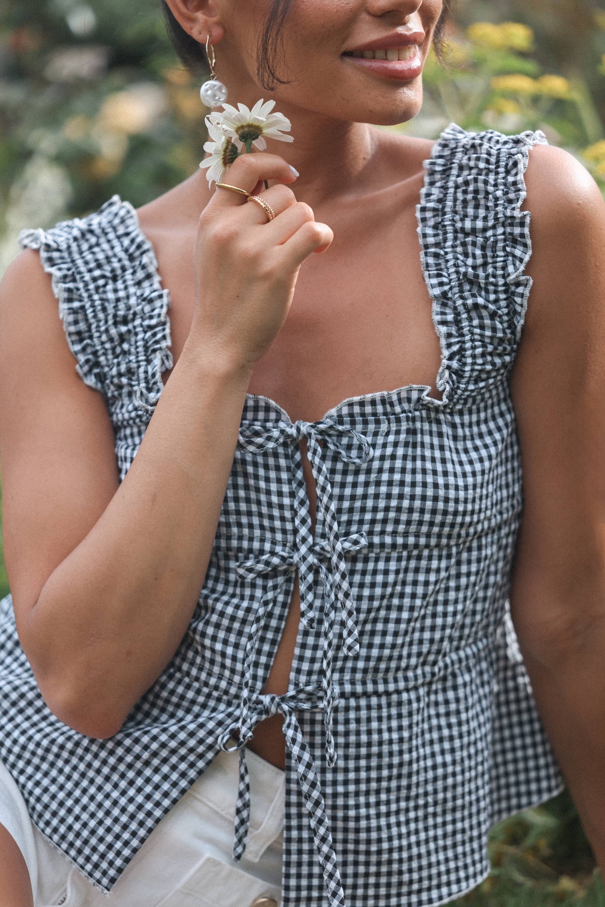 Harper Top in Black Gingham – view 8 of 8