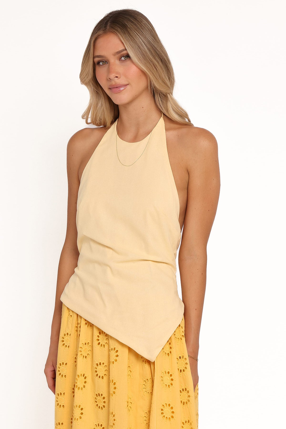 Ilyana Halter Top in Yellow – view 4 of 8