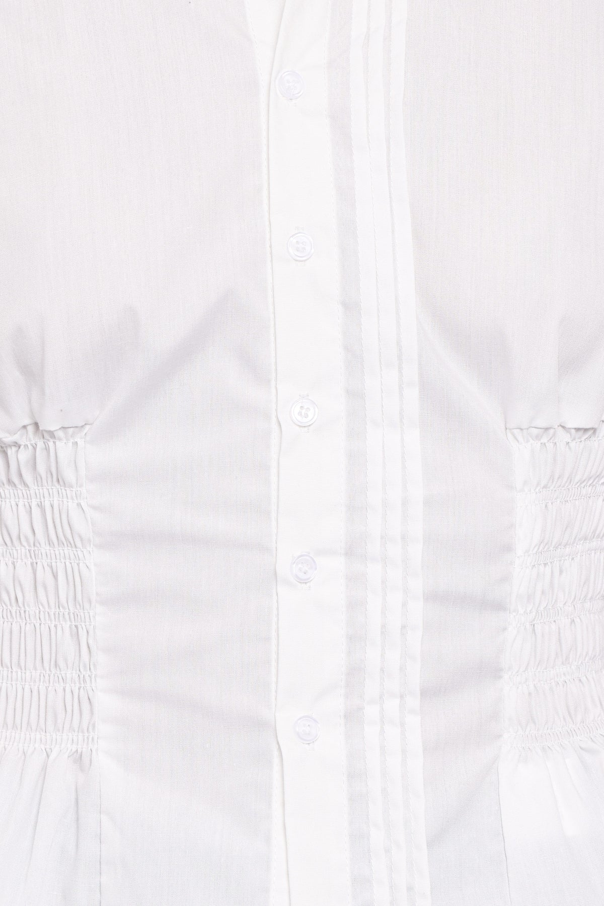 Ione Peplum Shirt in White – view 7 of 7