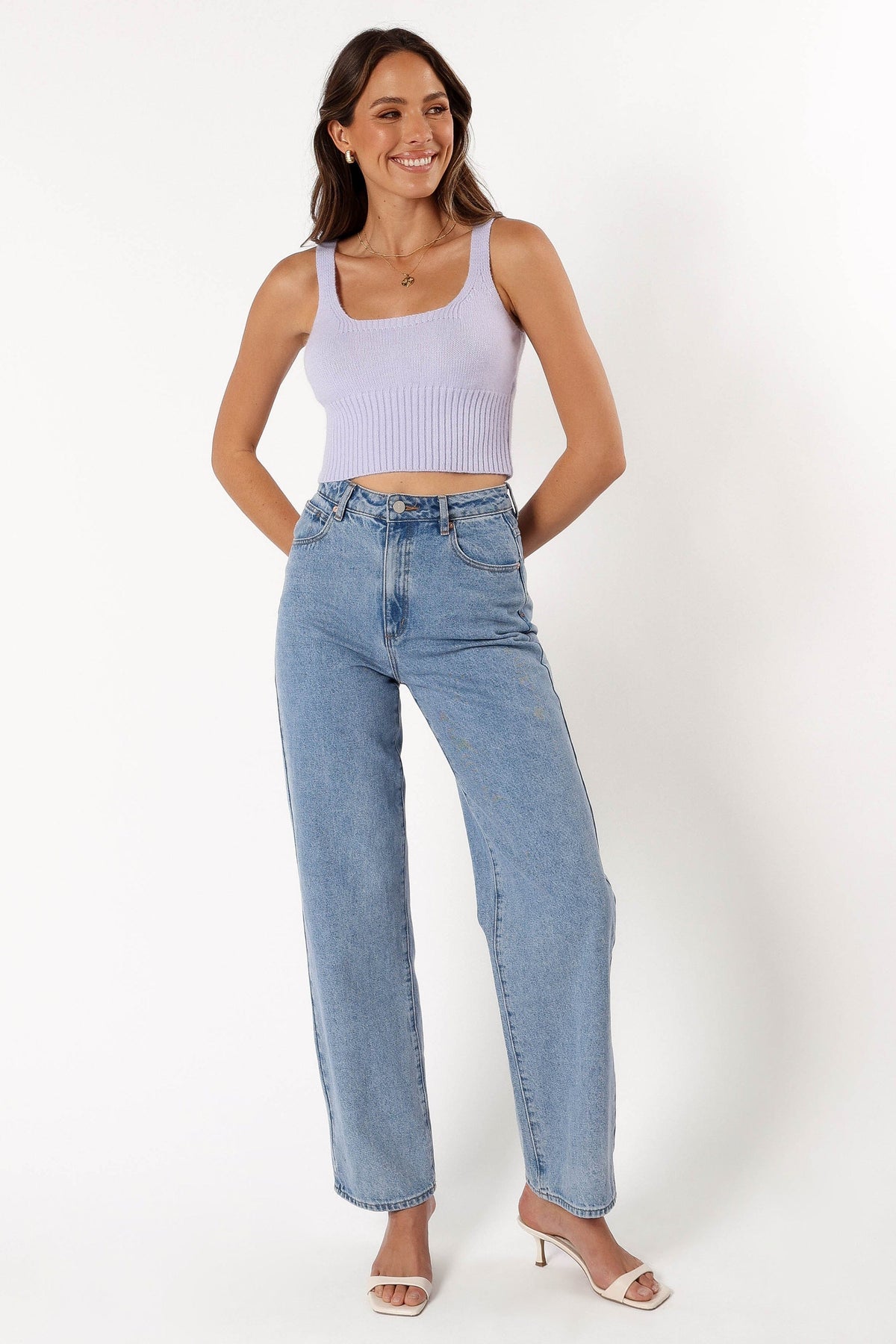 Isabel Sweater Top in Lilac – view 3 of 10
