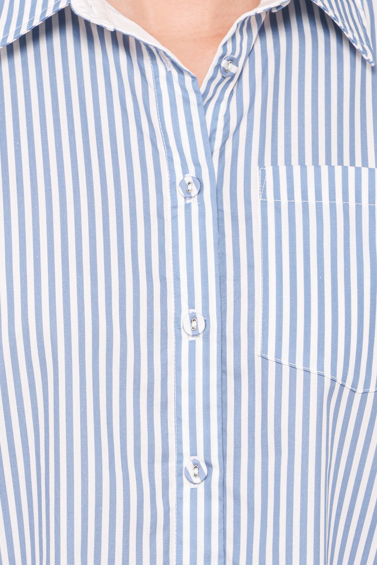 Jackson Button Up Shirt in Blue Stripe – view 8 of 9