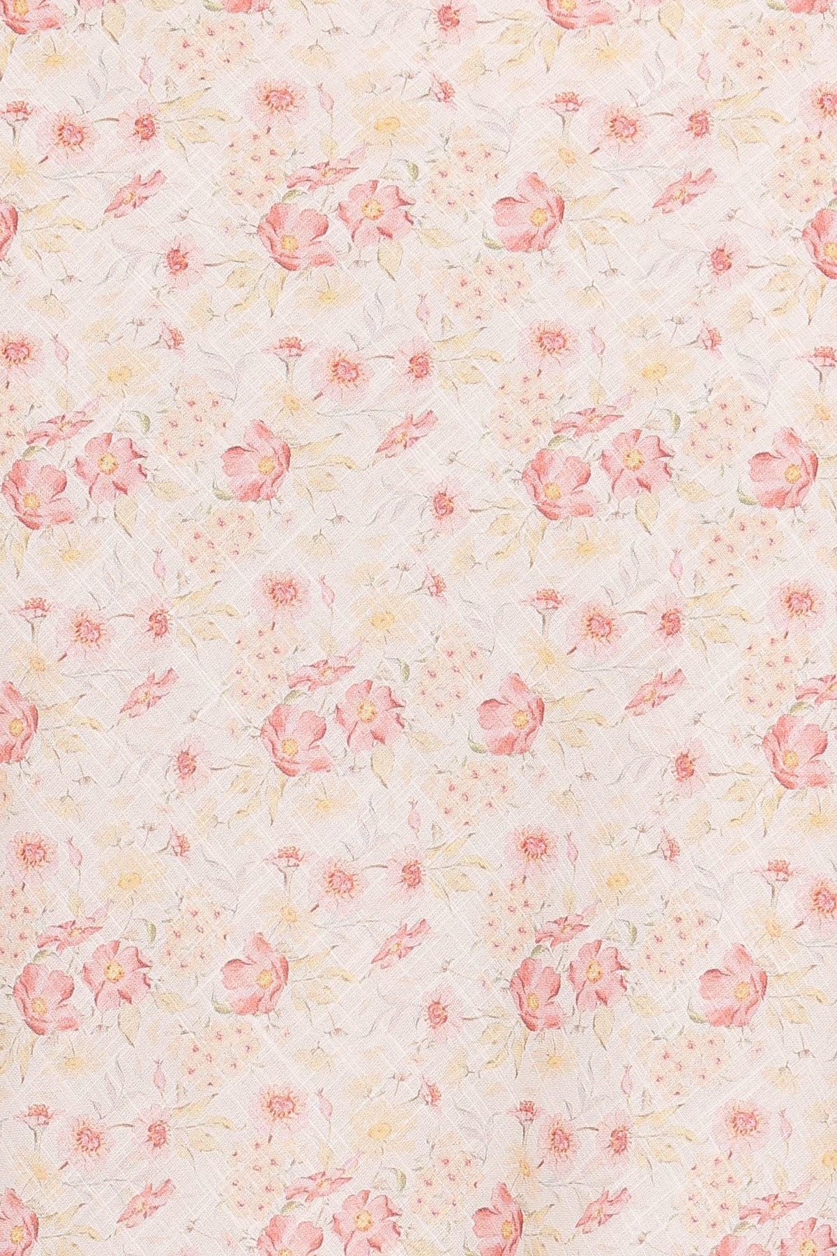 Kedra Tie Shoulder Top in Peach Ditsy Floral – view 7 of 7