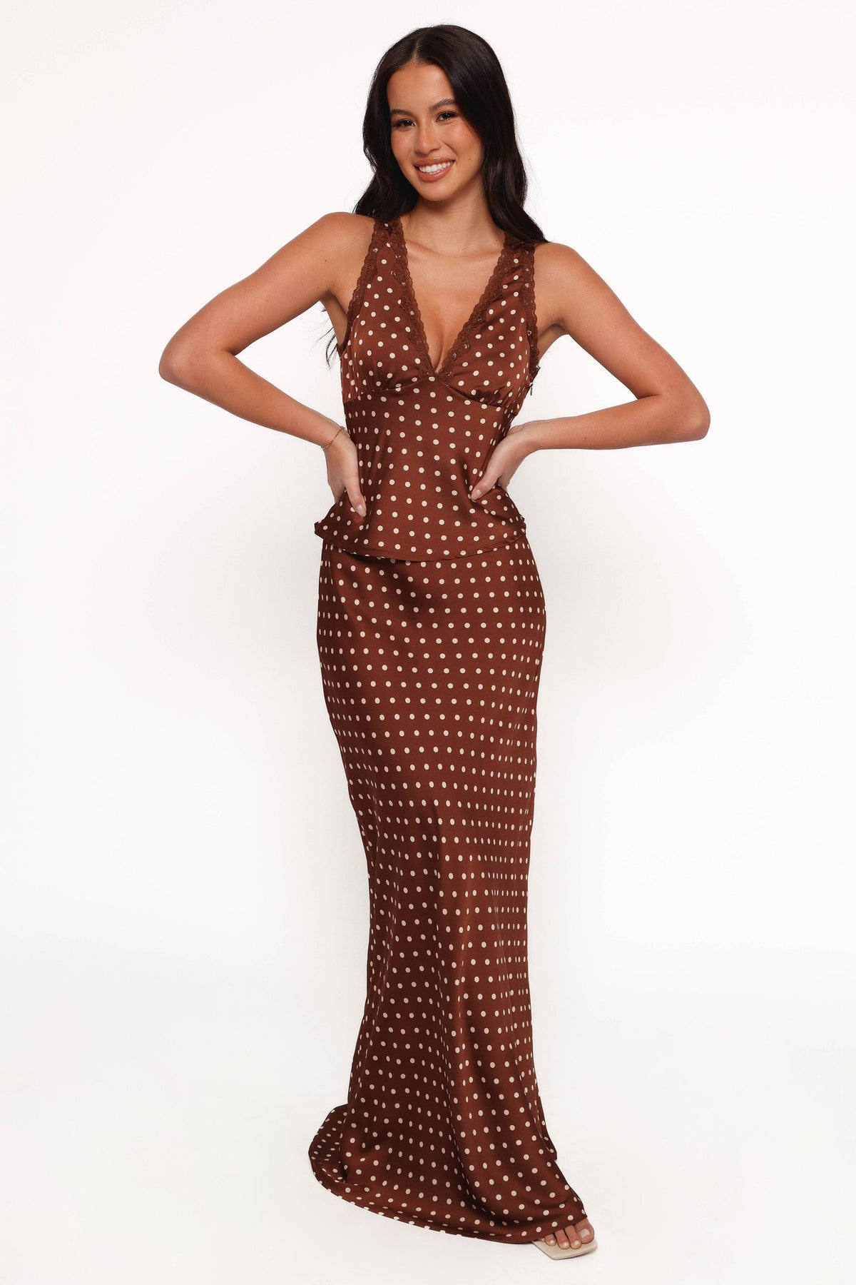 Kelso Top in Brown Polka Dot – view 4 of 9