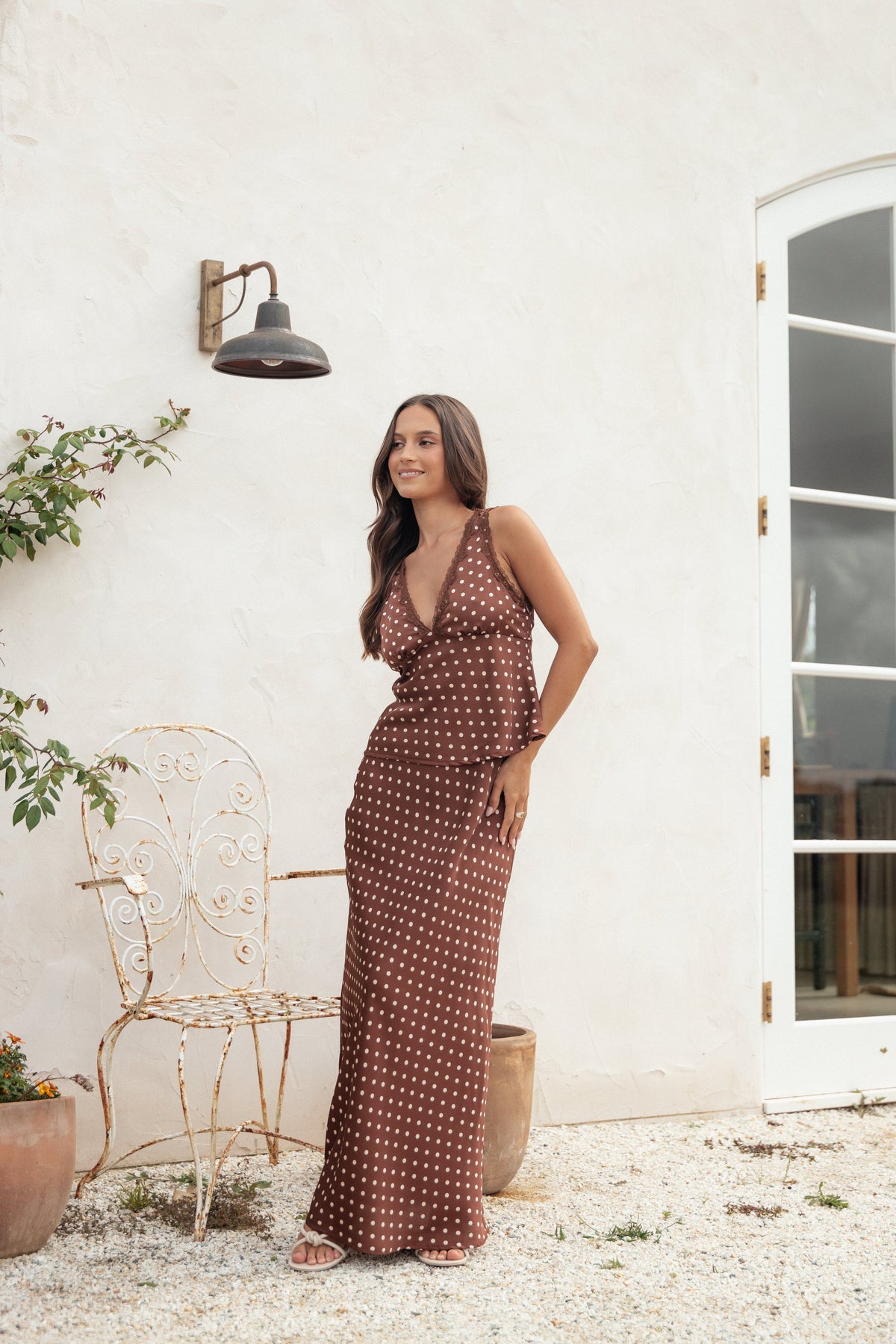Kelso Top in Brown Polka Dot – view 2 of 9