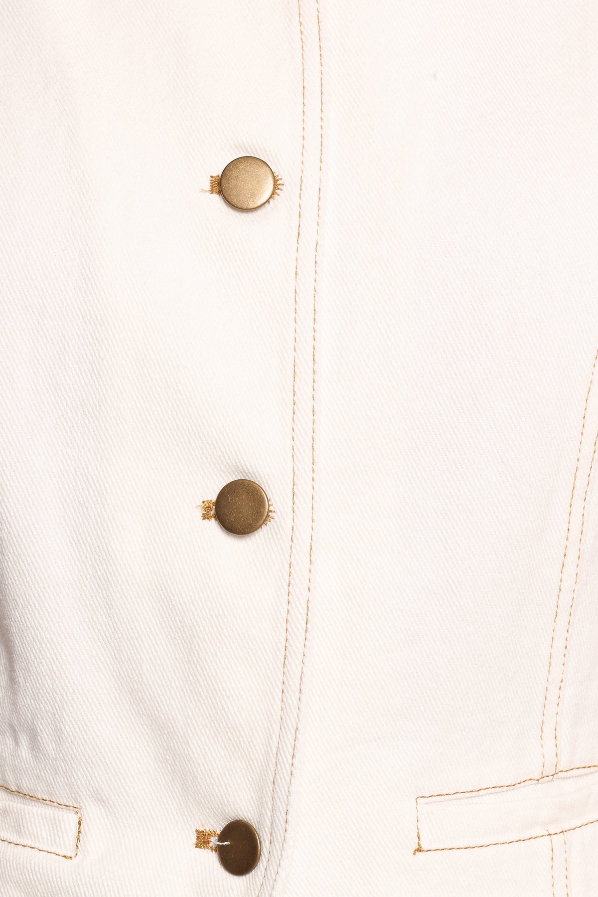 Kristy Denim Vest in White – view 6 of 6