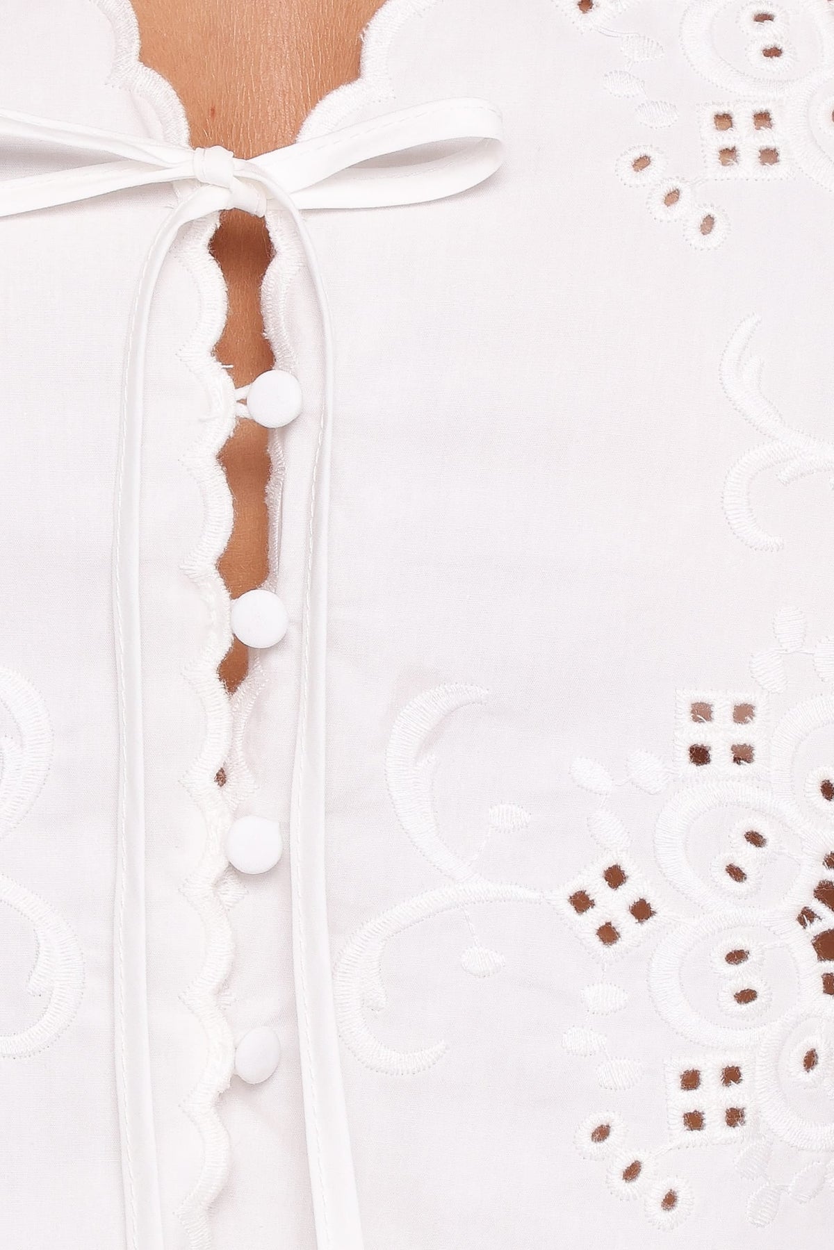 Kye Top in White Broderie – view 6 of 6