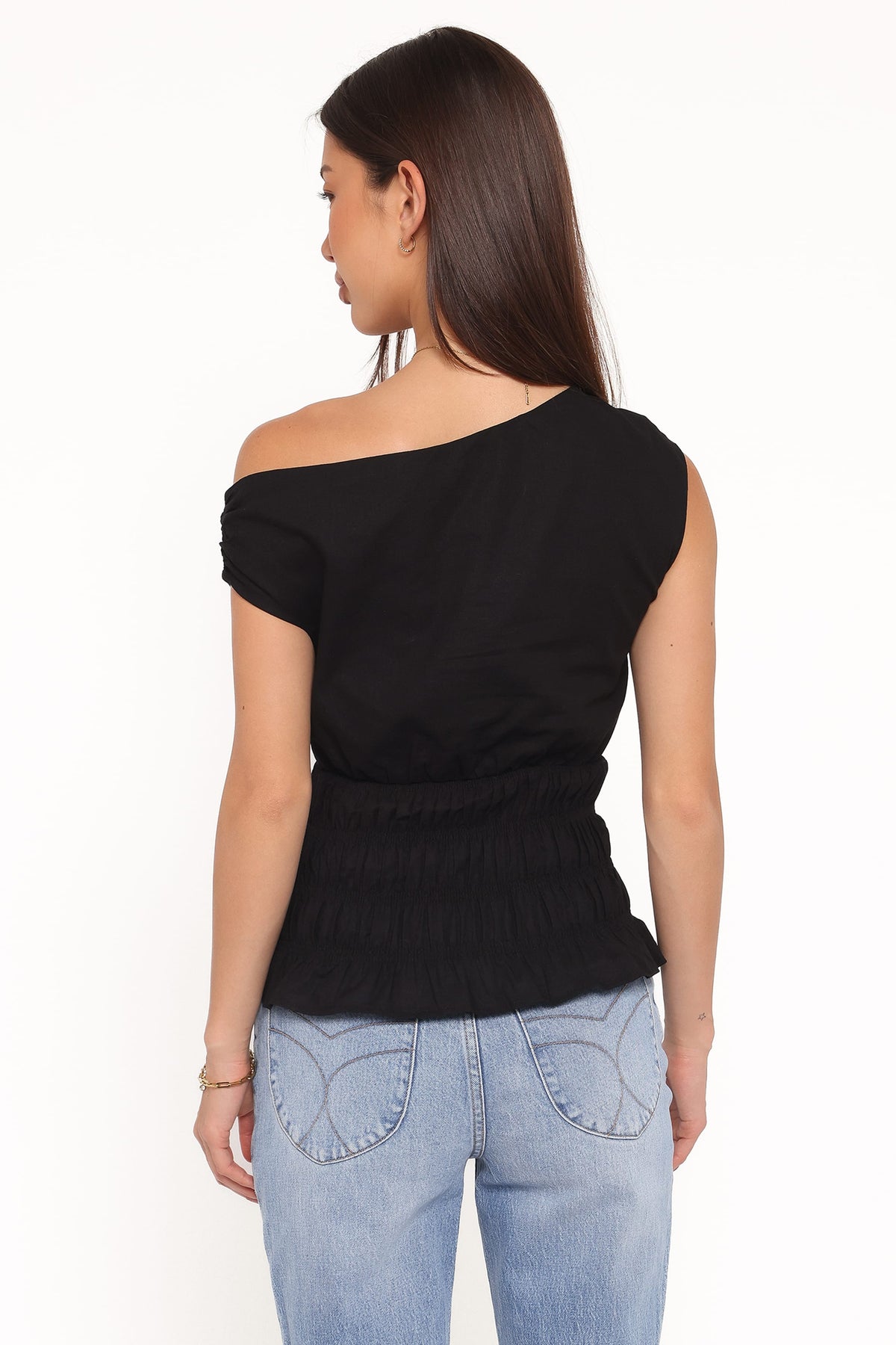 Lia Off Shoulder Top in Black – view 4 of 6