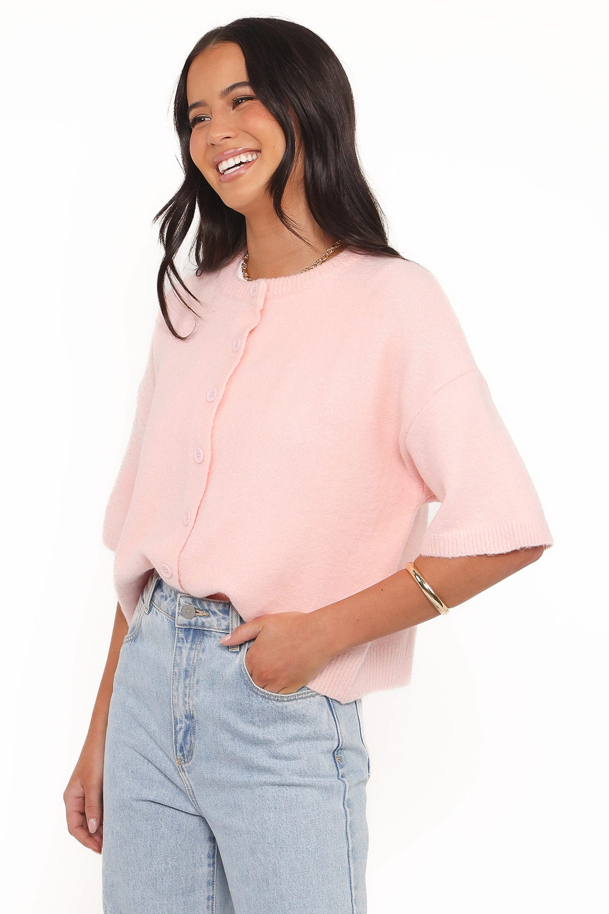 Lilith Knit Top in Pink – view 2 of 6