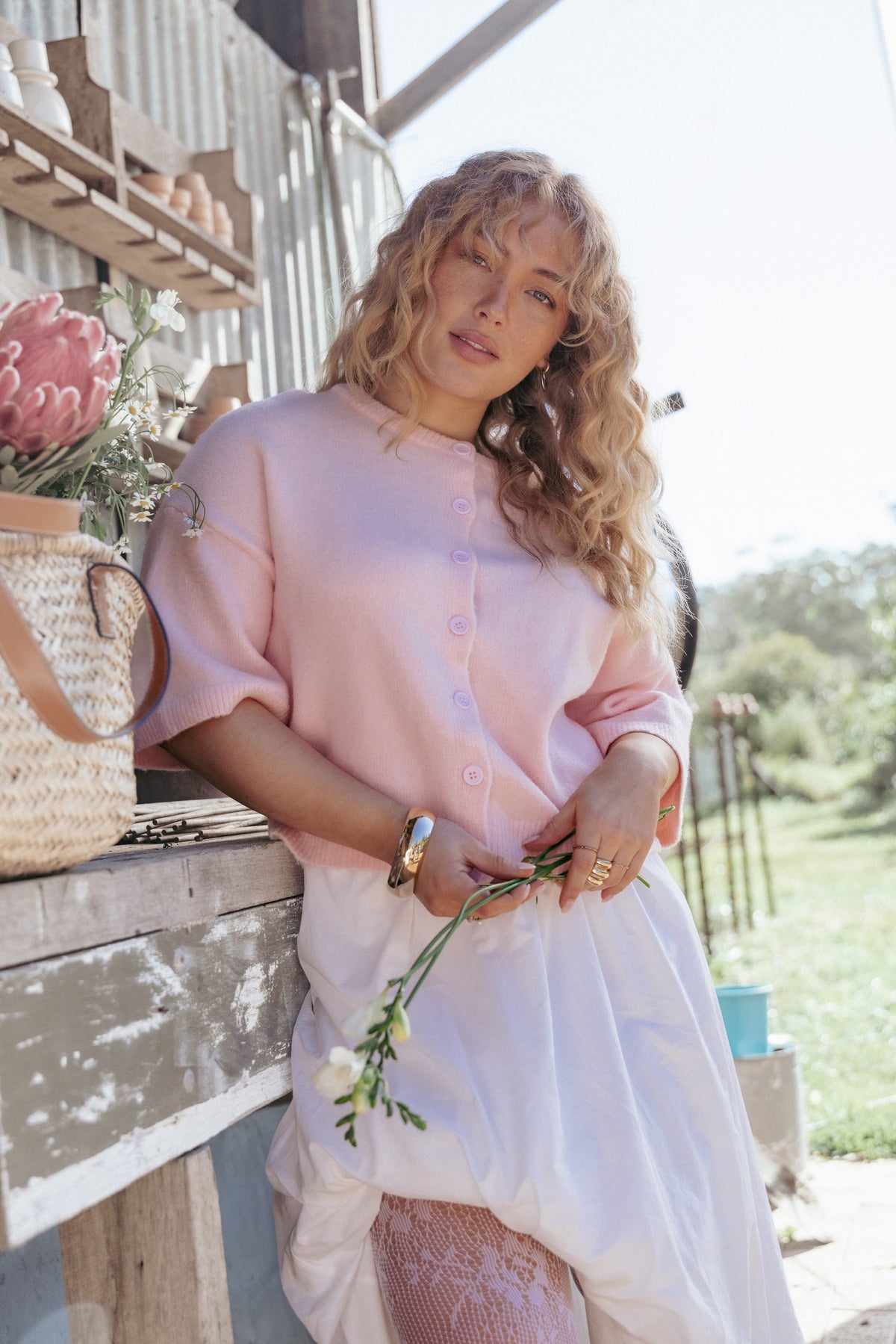 Lilith Knit Top in Pink – view 6 of 6