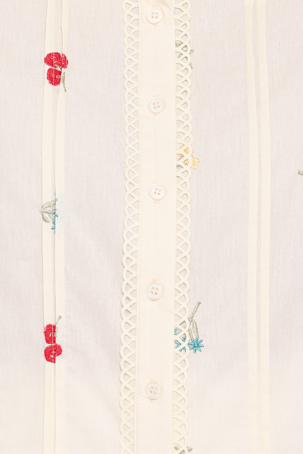 Lucile Embroidered Shirt in Light Yellow – view 6 of 6