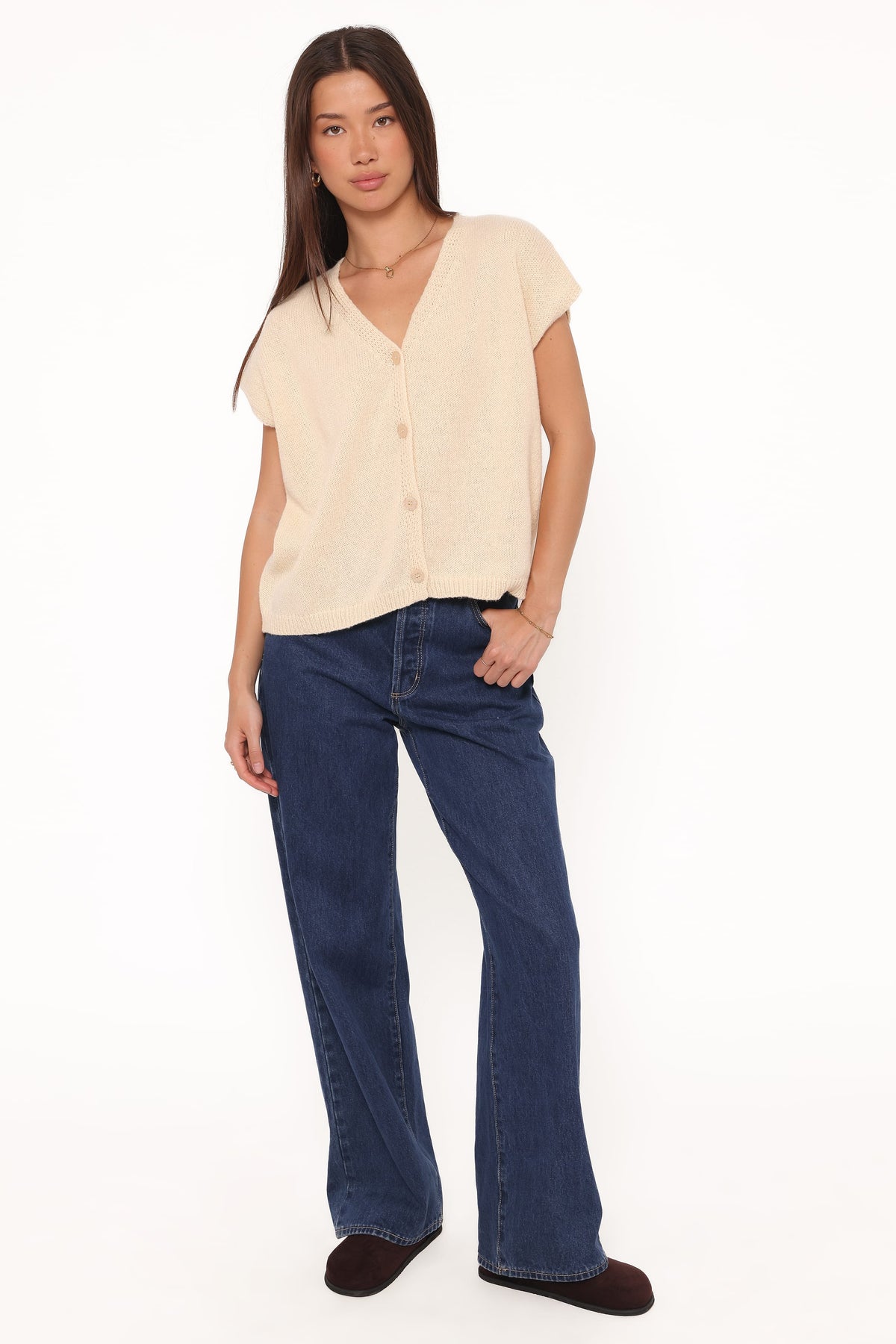 Mariana Knit Vest in Lemon – view 2 of 6