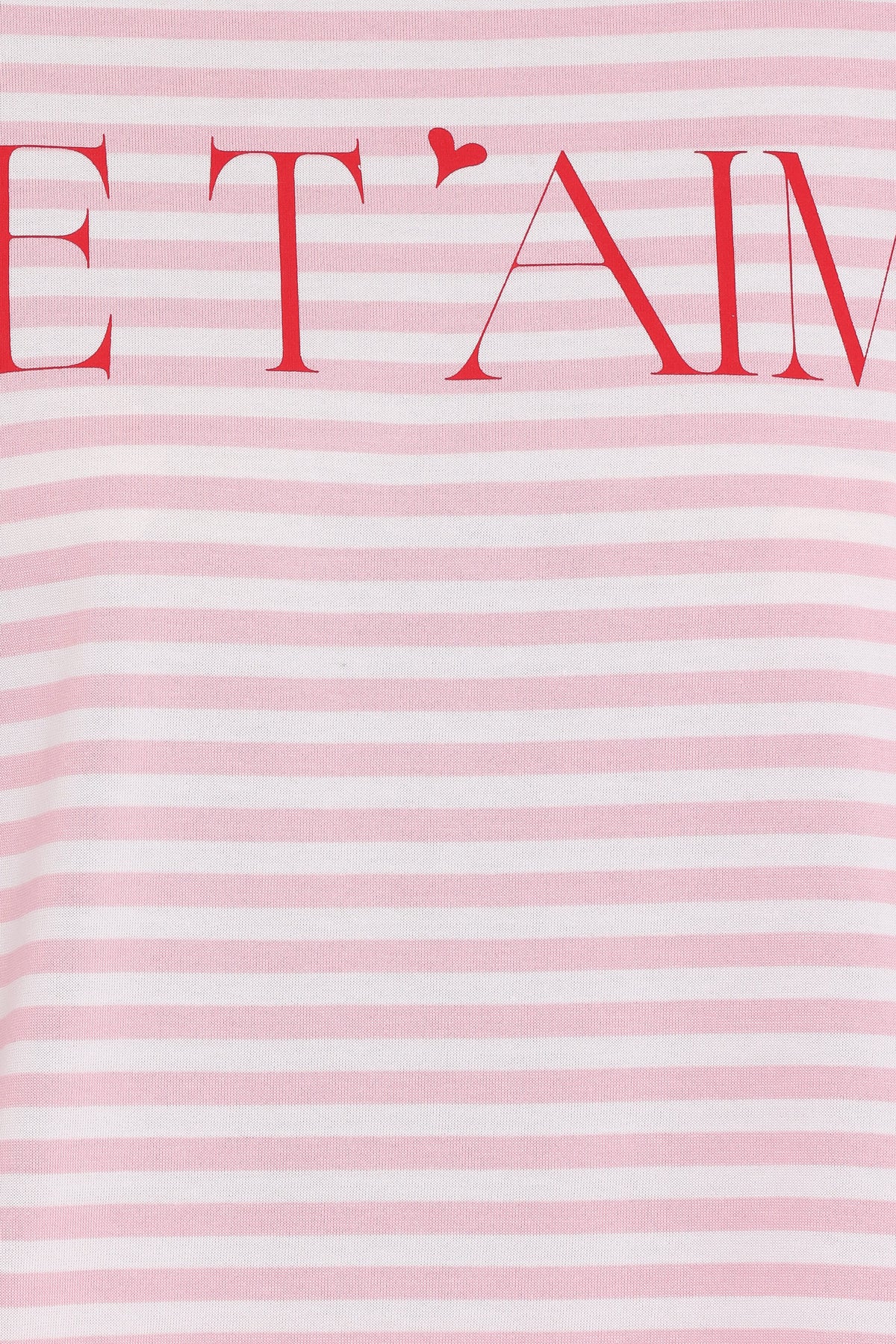 Marly Je T'Aime Tee in Pink Stripe – view 7 of 8