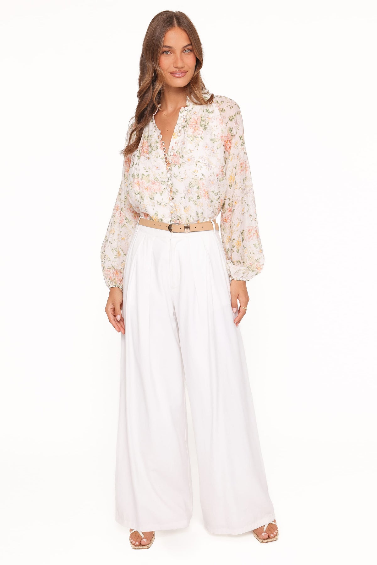 Marni Top in White Multi Floral – view 6 of 9
