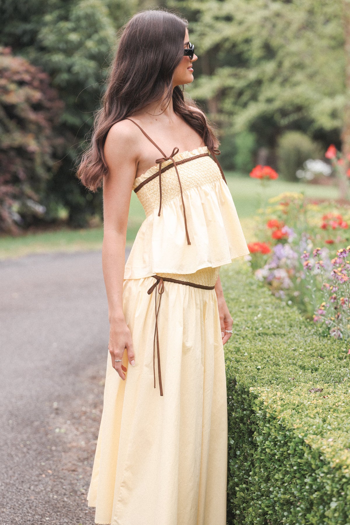 Mireille Baby Doll Top in Lemon – view 8 of 9