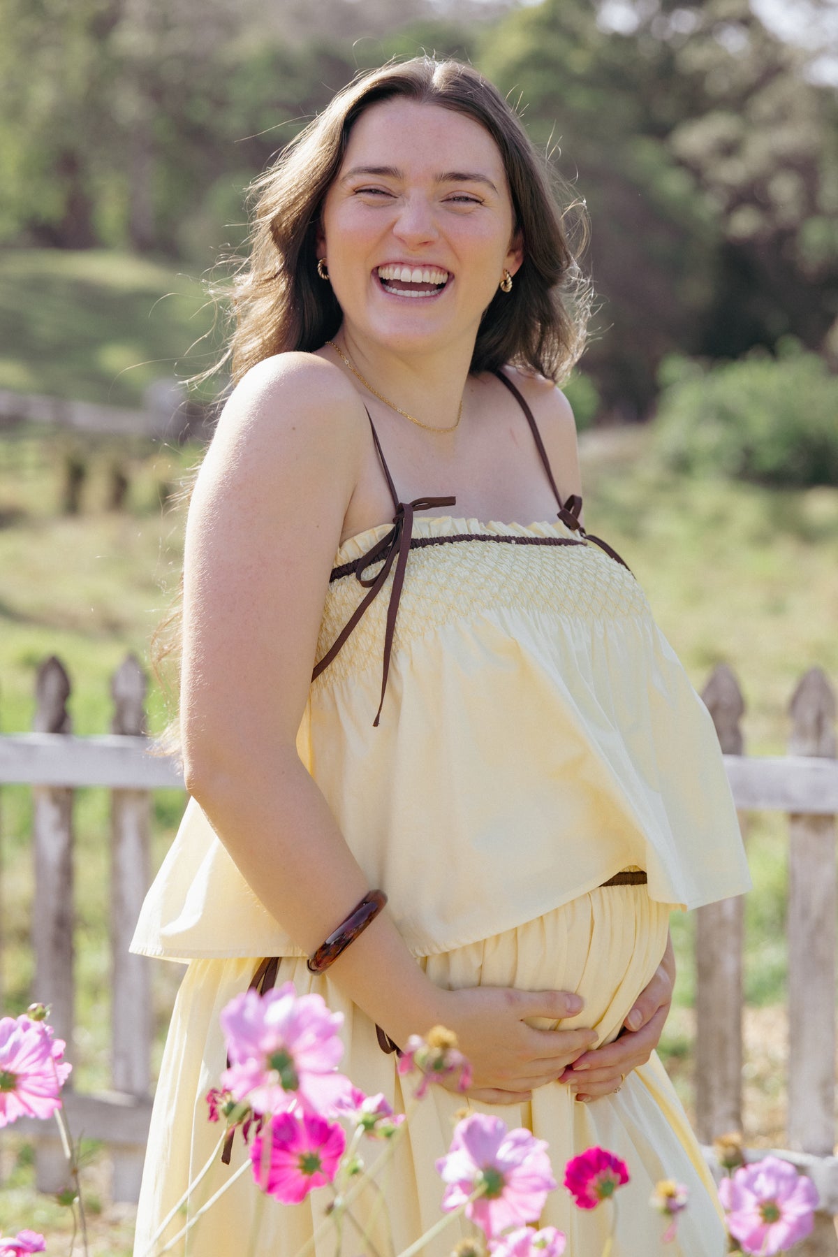 Mireille Baby Doll Top in Lemon – view 9 of 9