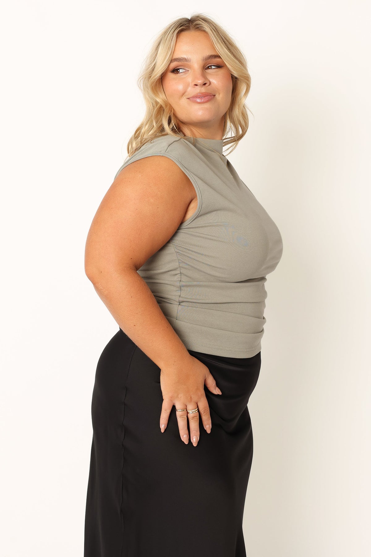 Nissa Top in Olive – view 12 of 15