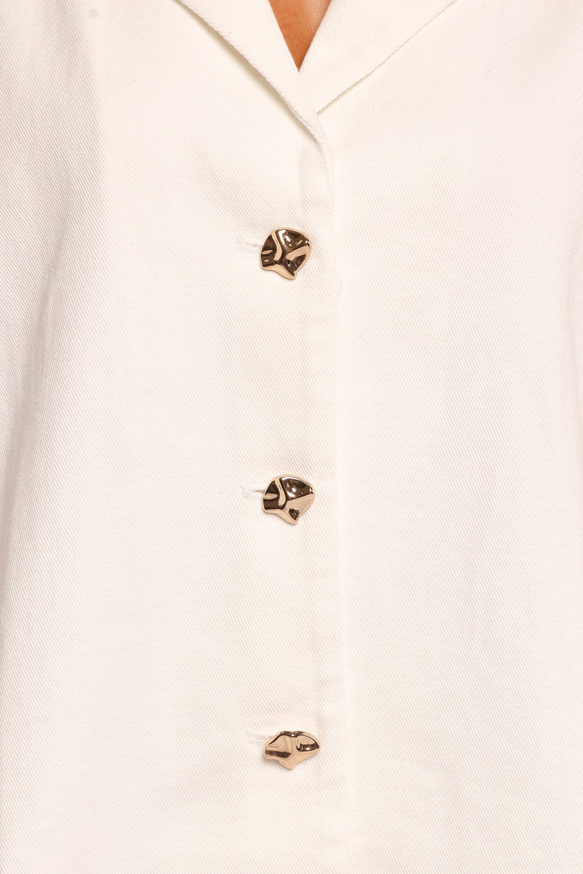 Odelia Denim Shirt in Off White – view 7 of 7