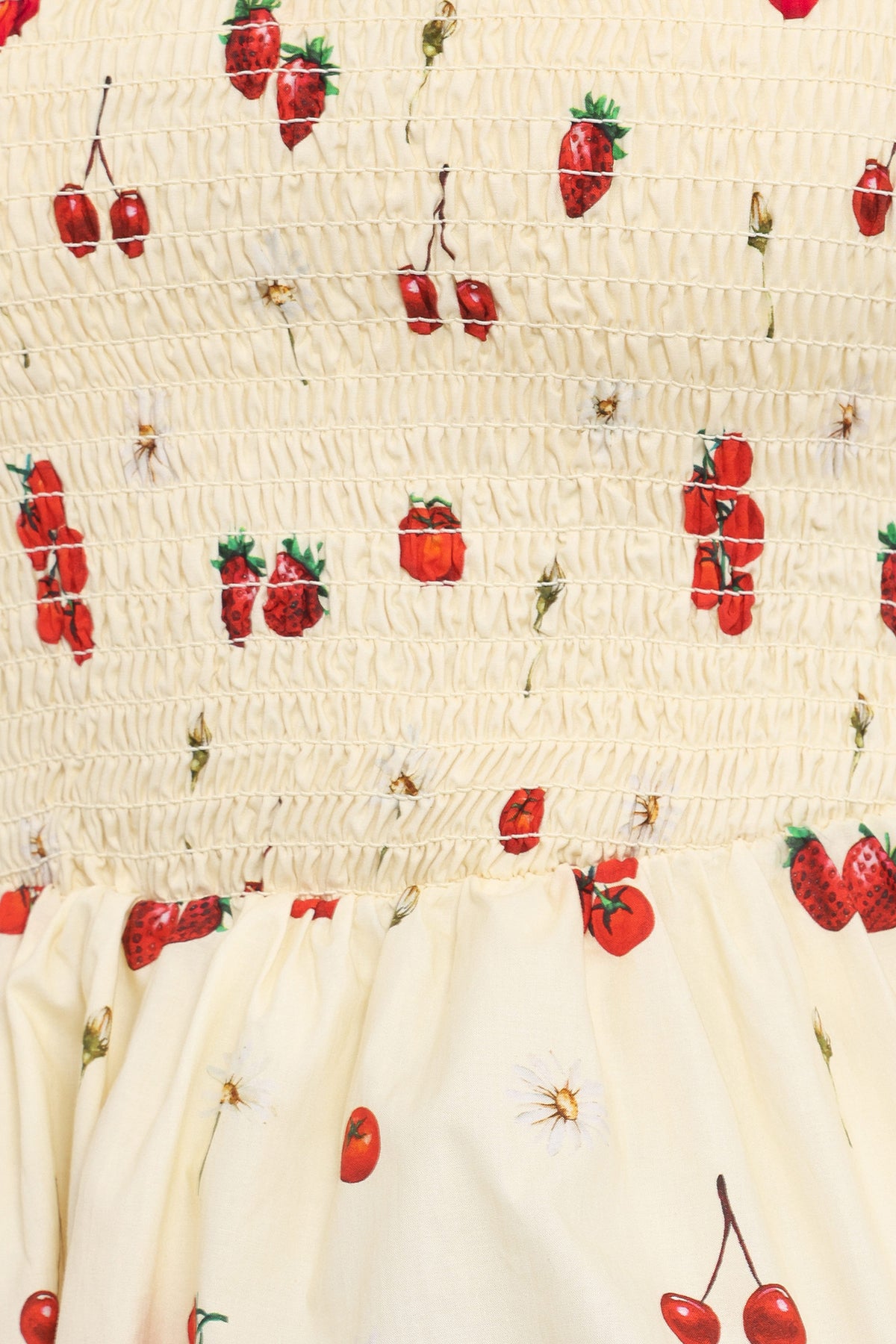 Remira Smocked Ruffle Top in Yellow Cherry – view 7 of 7