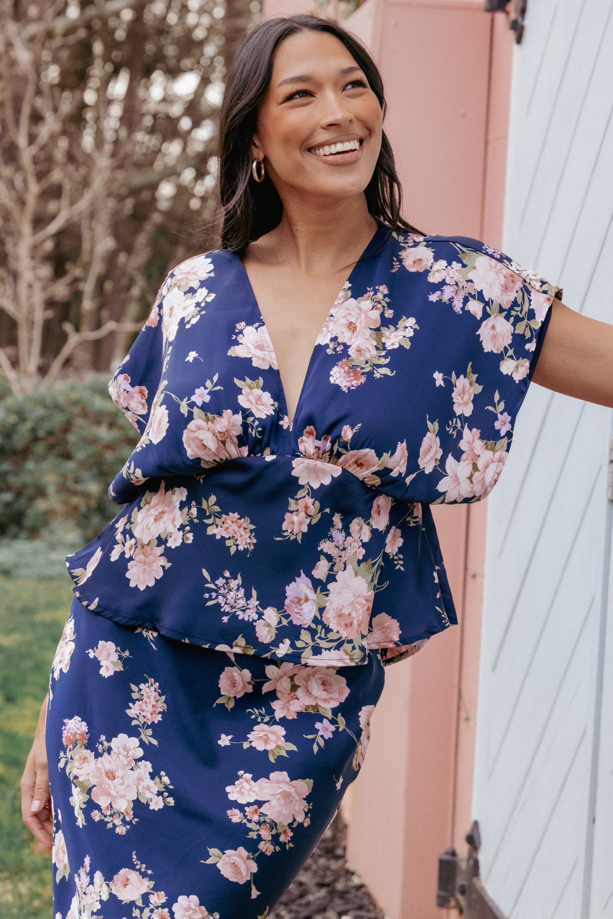 Ricki Top in Navy Floral – view 1 of 8