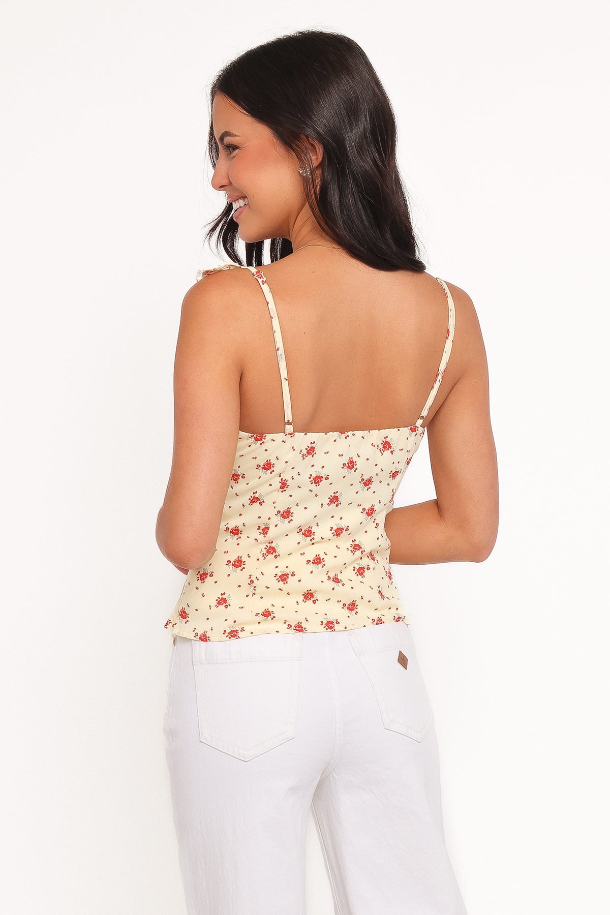 Roni Tank Top in Yellow Floral – view 5 of 8