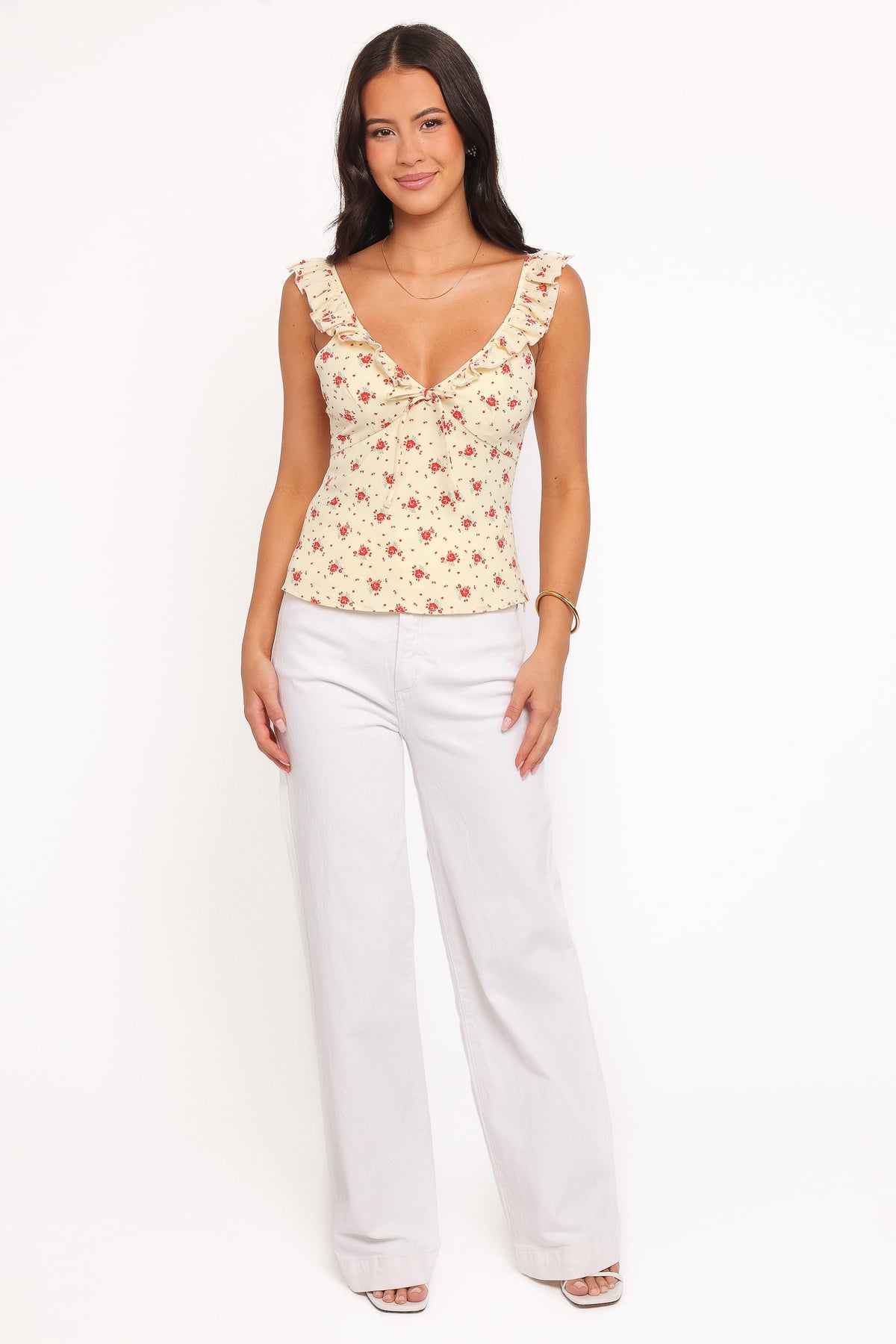 Roni Tank Top in Yellow Floral – view 6 of 8