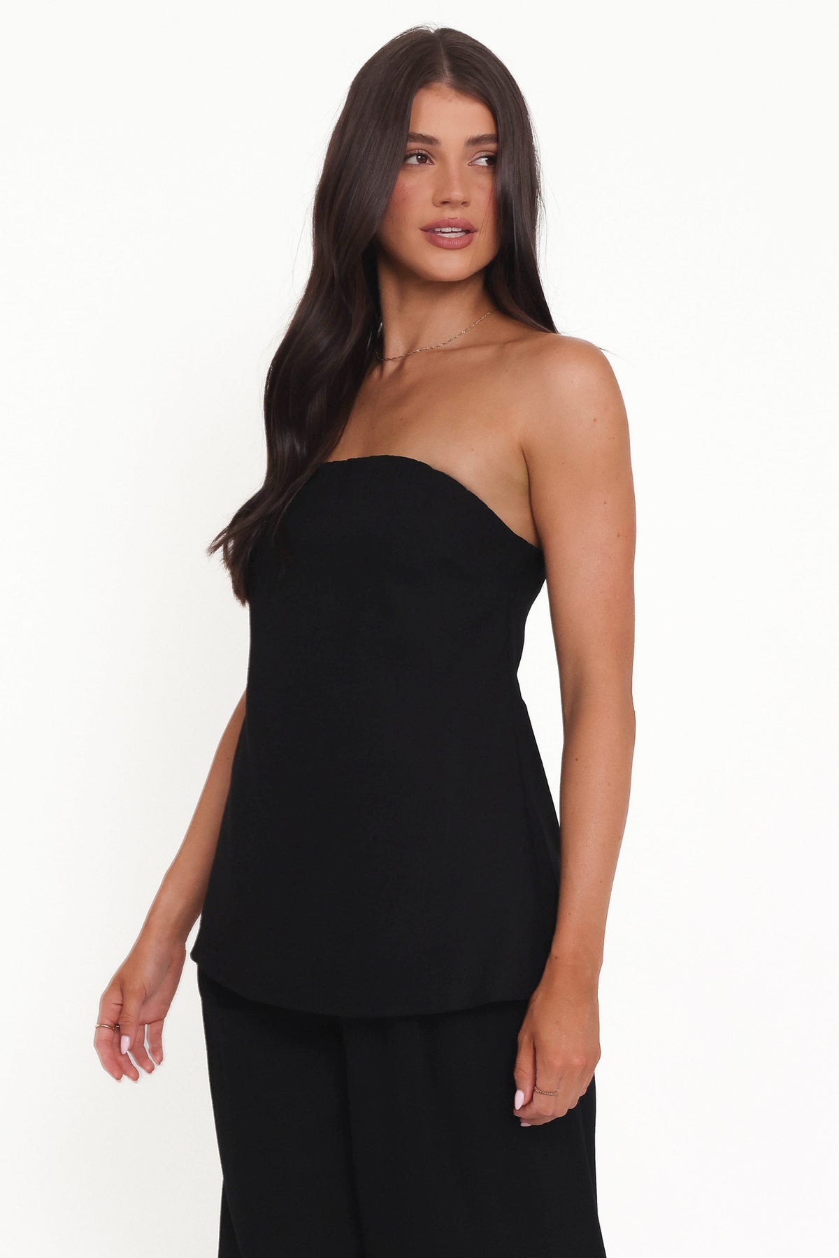 Rosemarie Strapless Top in Black – view 3 of 6