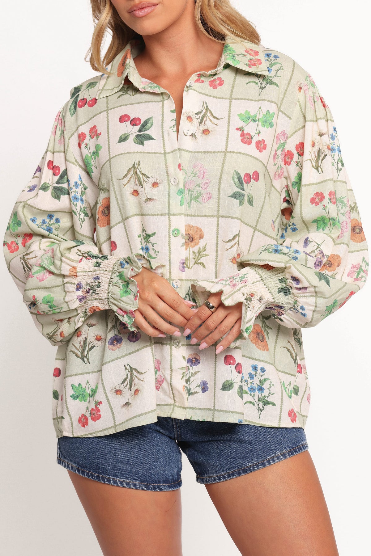 Tomi Long Sleeve Shirt in Flower Market – view 7 of 8