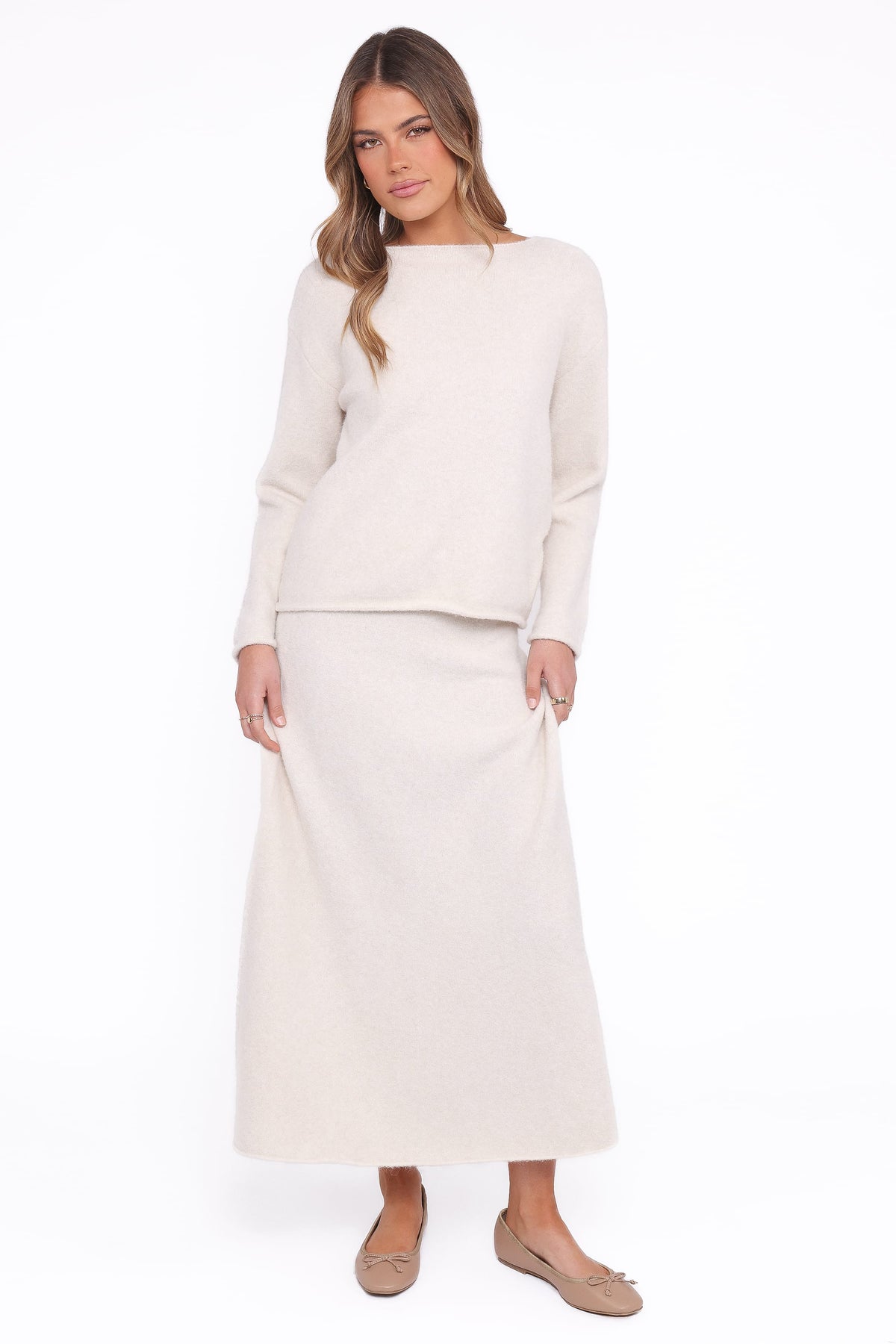 Willis Knitted Top in Cream – view 5 of 7