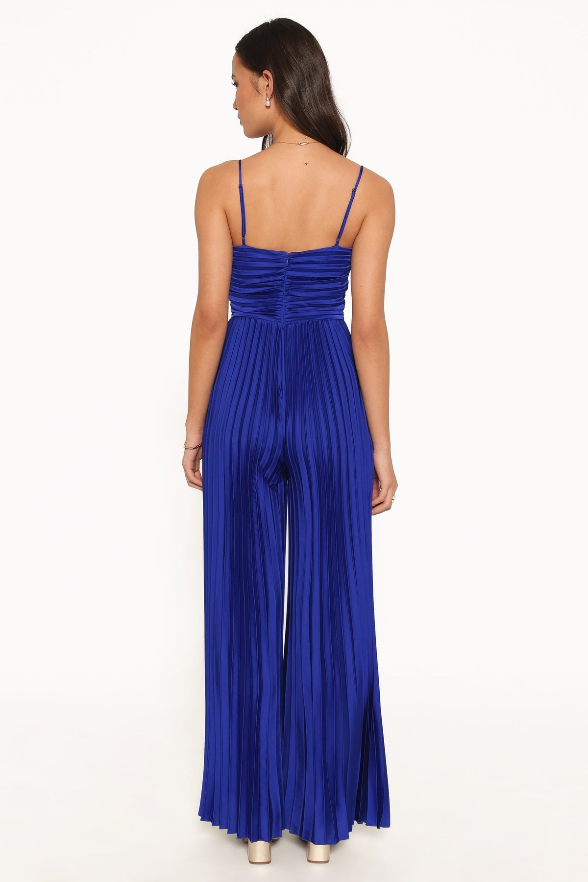 Angelique Pleated Jumpsuit in Royal Blue – view 5 of 6