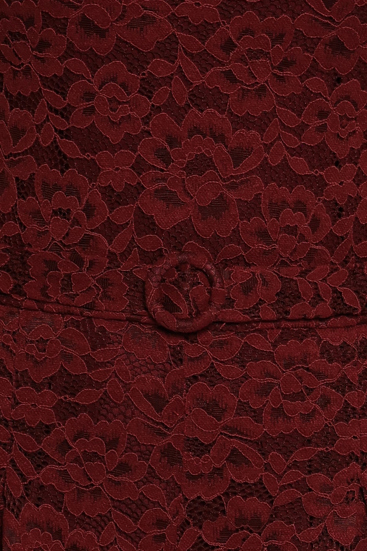 Harlie Strapless Lace Jumpsuit in Burgundy – view 6 of 7