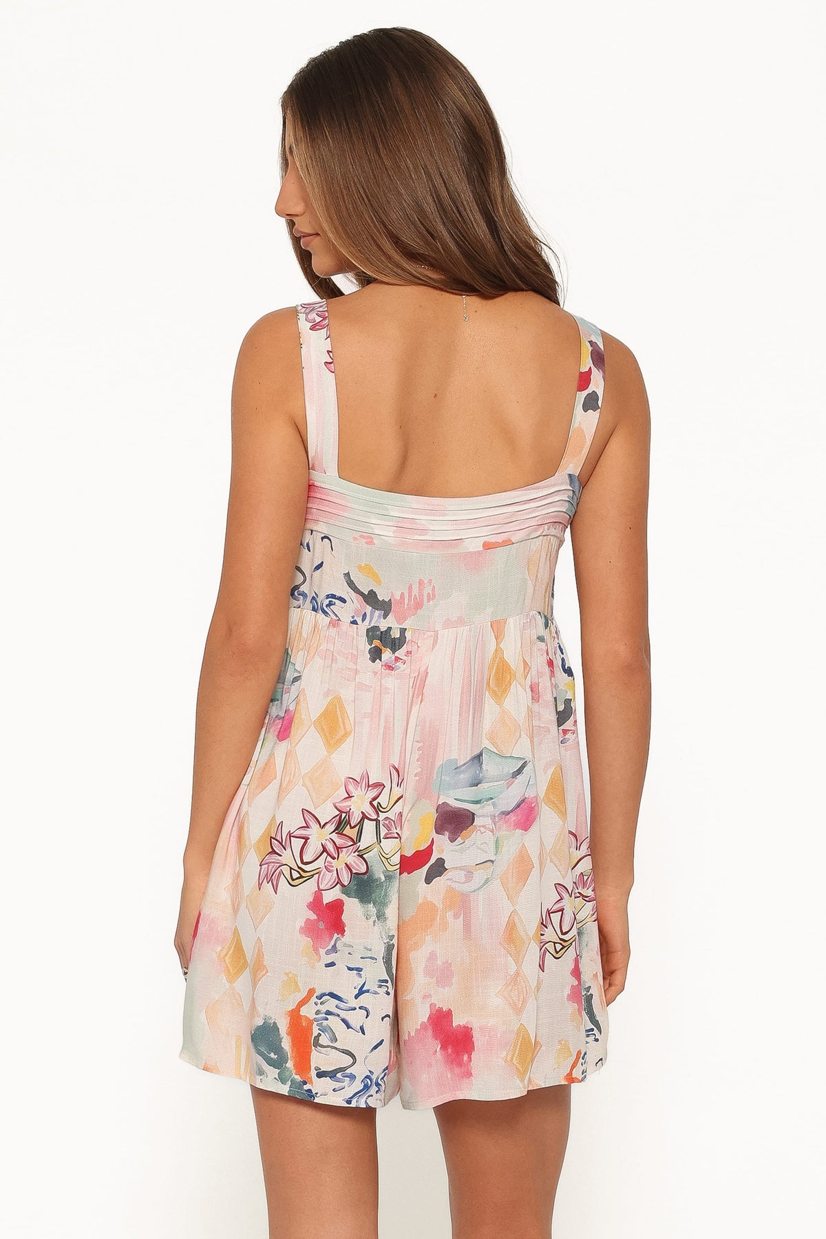 Nani Romper in Pink Watercolor – view 4 of 6