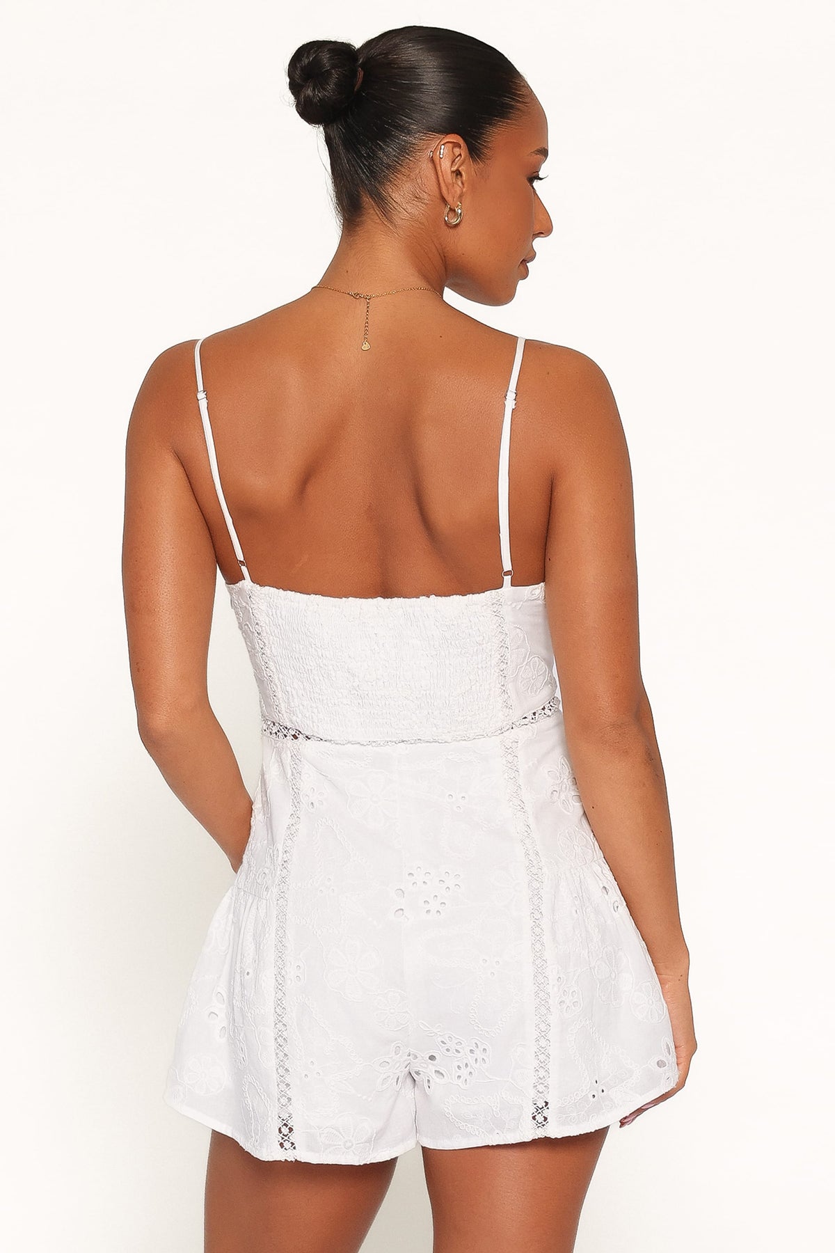 Presley Romper in White Broderie – view 4 of 6